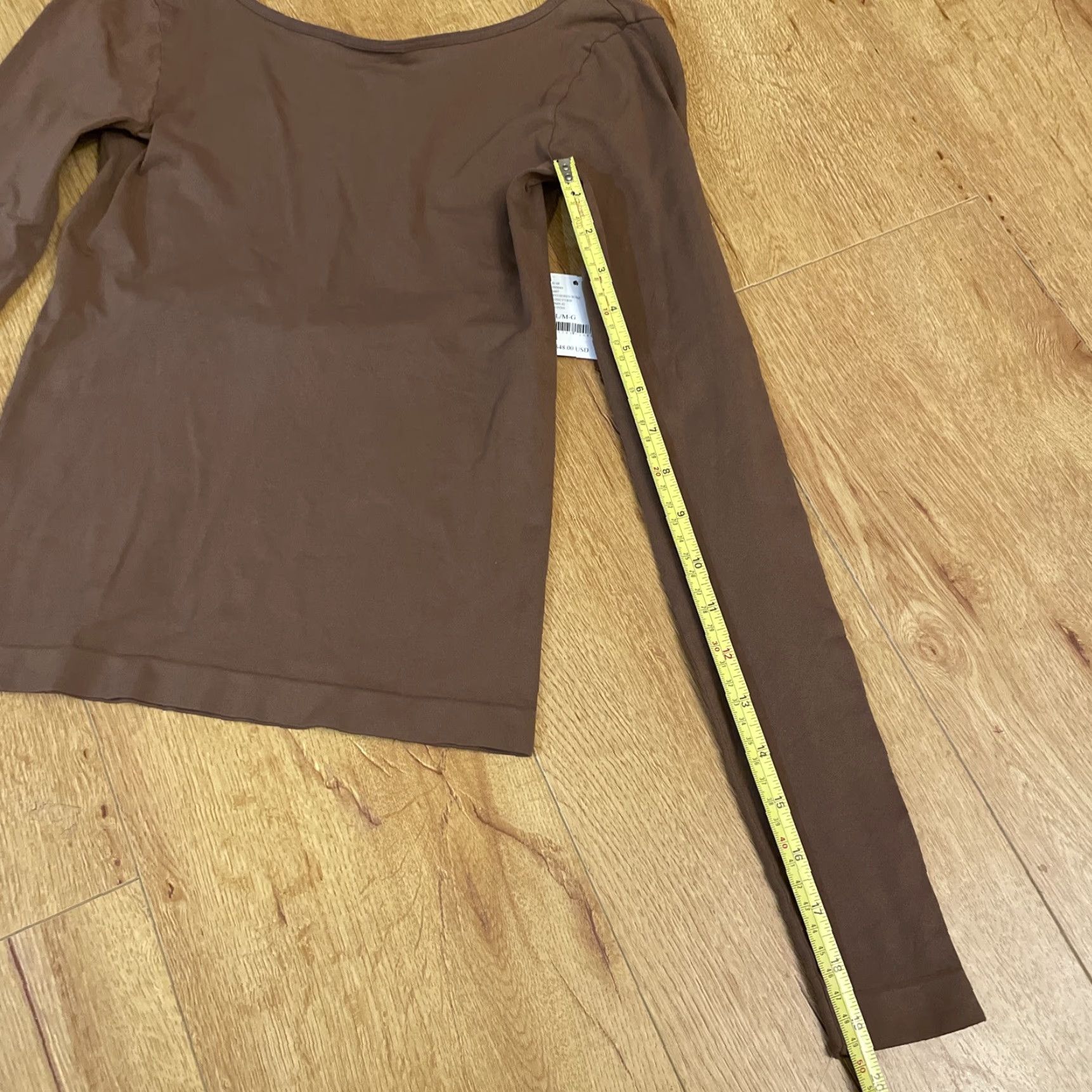 Free People Free People Intimately Free Base Layering Top Rose Open Back Long Sleeve M/L Cropped Women Slim Brown NWT Size M / US 6-8 / IT 42-44 - 4 Thumbnail