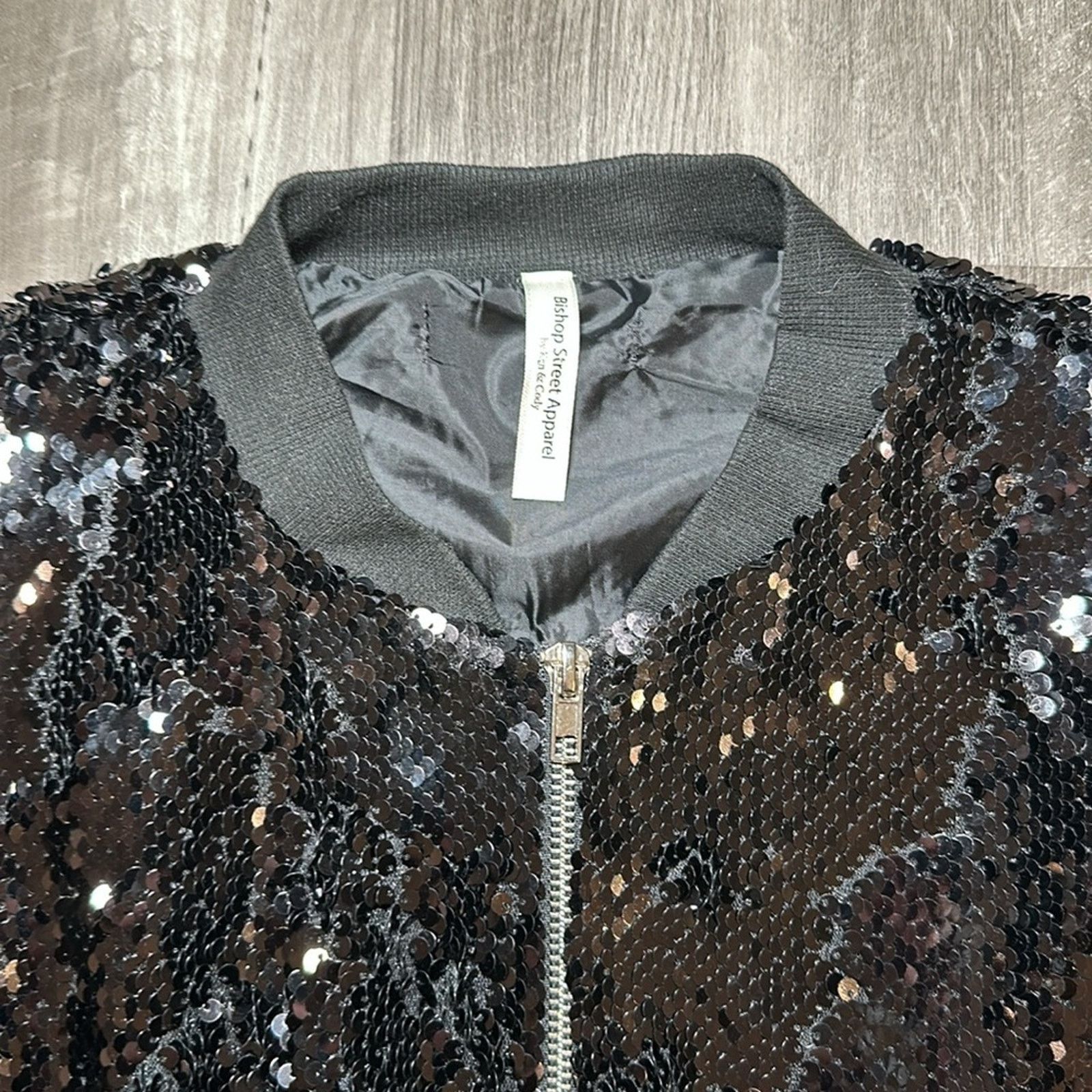 Other Bishop Street Apparel Sequined Star Bomber Jacket - Medium Size M / US 6-8 / IT 42-44 - 5 Thumbnail