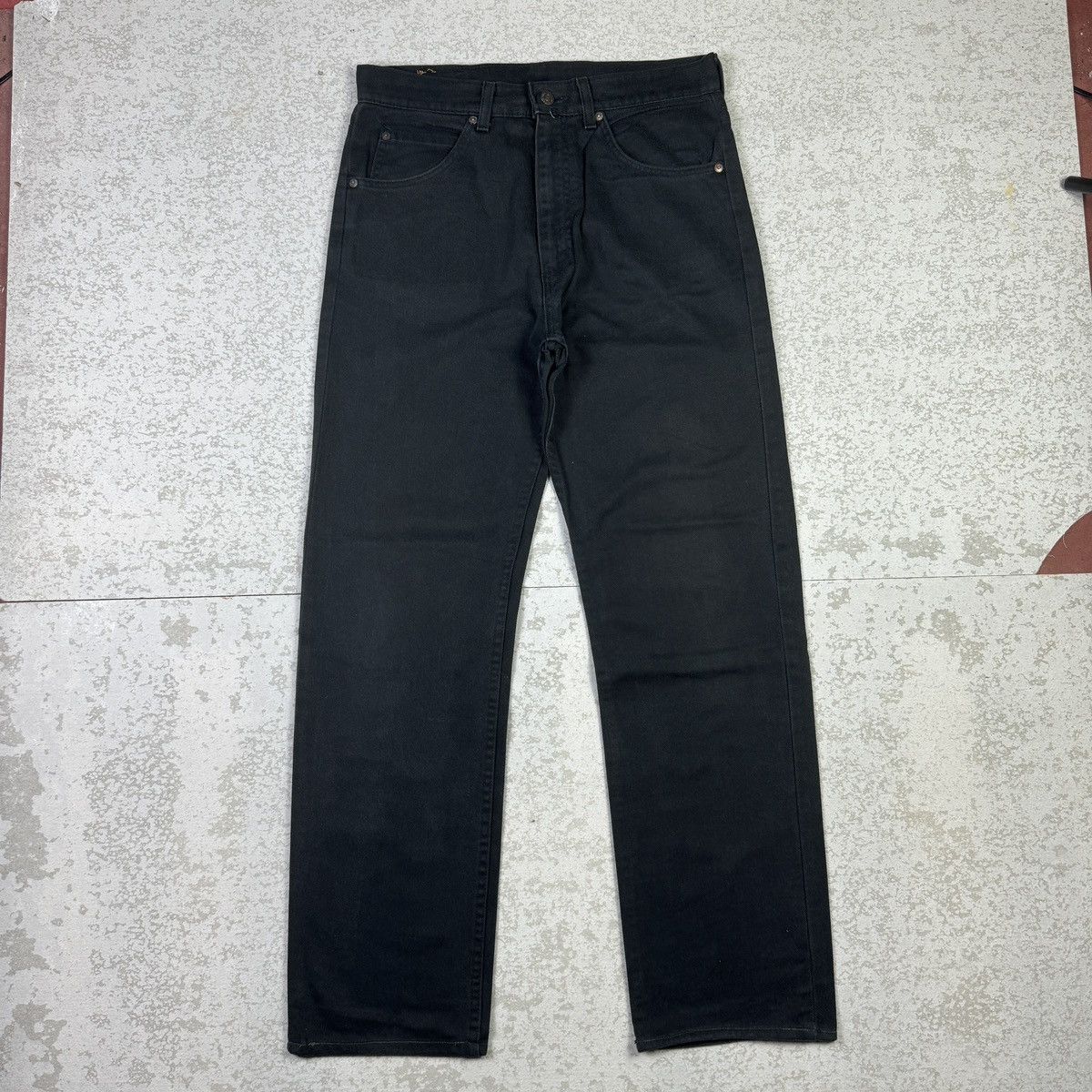 Levi's × Vintage 💥Vintage Levis 607 Orange Tab Super Black Denim Pant Size US 32 / EU 48 - 2 Thumbnail