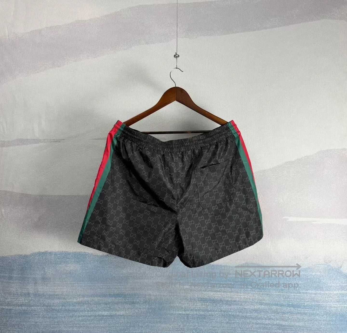 Gucci Guicci Black Red and Green Stripe Tone-on-Tone All-Over Pr Size US 36 / EU 52 - 3 Thumbnail