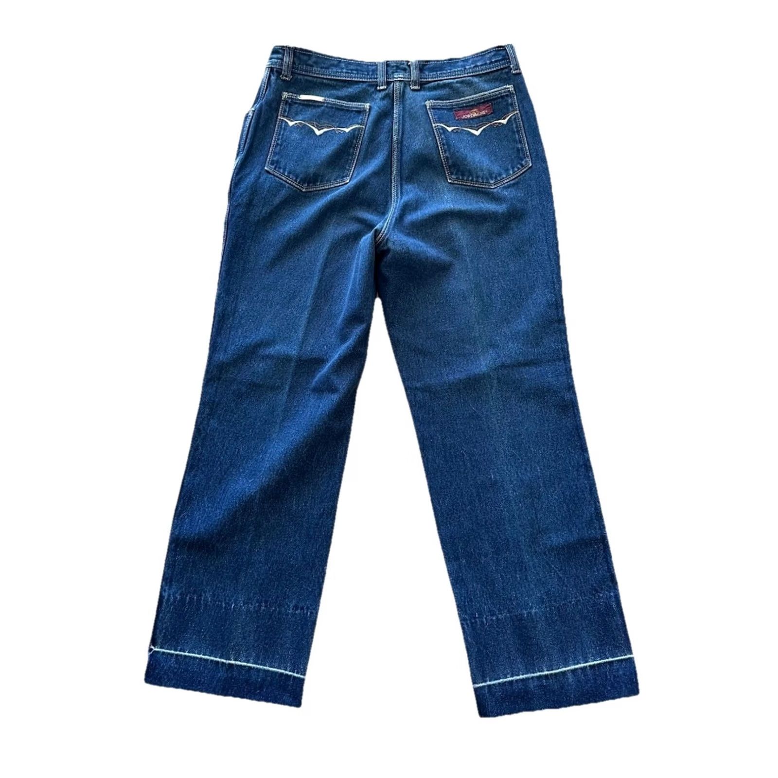 Jordache VINTAGE Jordache Jeans Blue Regular 36 Waist 26.5 Inseam 28.5 Inseam 80s Horse Head Logo Mens Womens Girls Boys Size 25" / US 0 / IT 36 - 2 Thumbnail