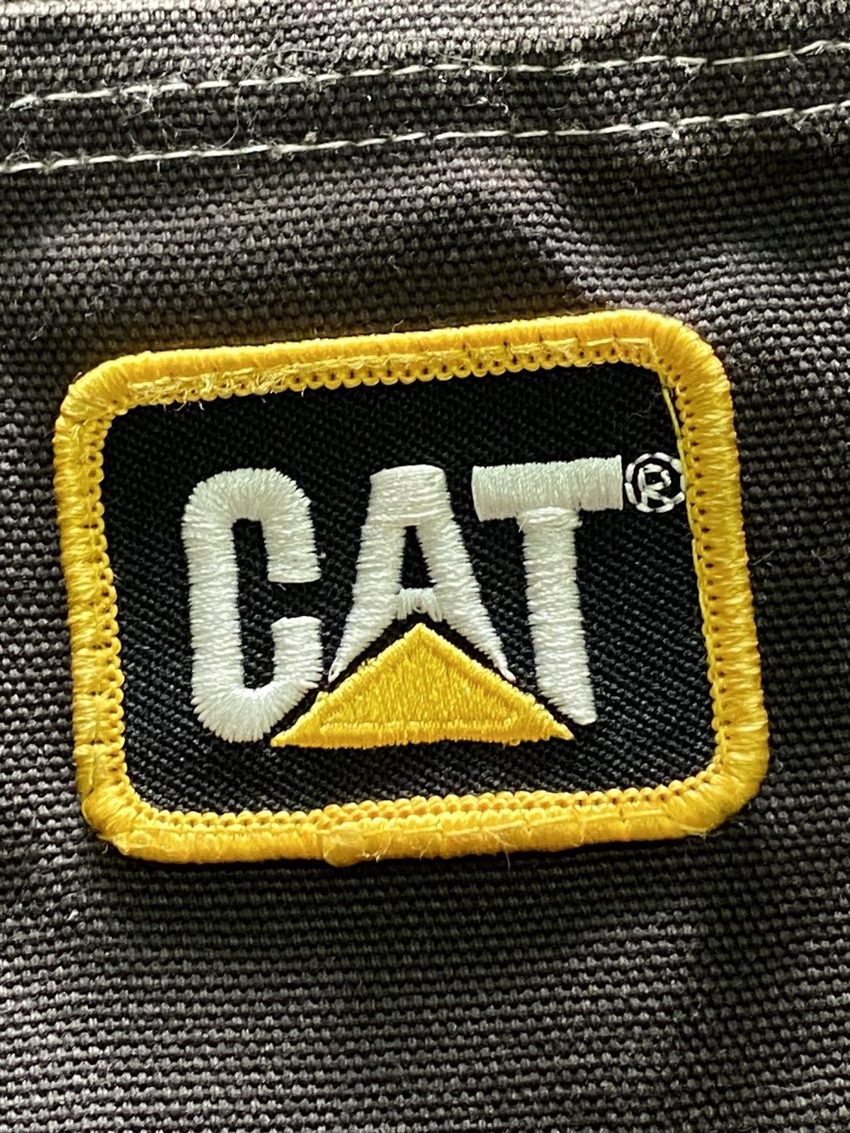 Caterpillar Vtg Caterpillar Heavy Jacket - Black Faded Size US XL / EU 56 / 4 - 10 Thumbnail
