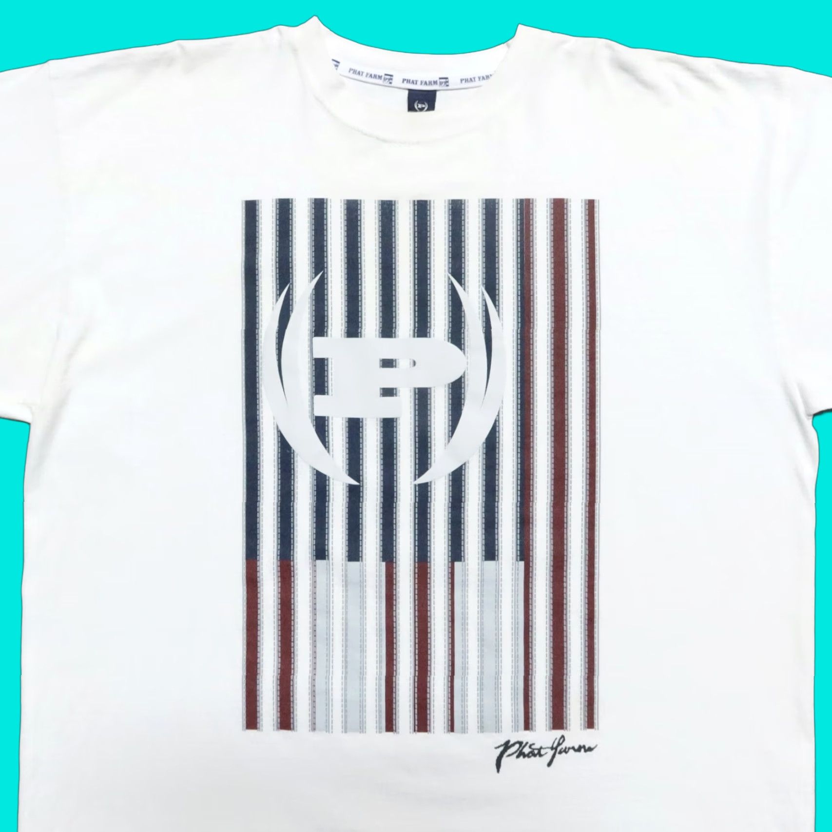 Phat Farm Vintage Phat Farm Big Logo Shirt XXL White Logo Men Size US XXL / EU 58 / 5 - 1 Thumbnail