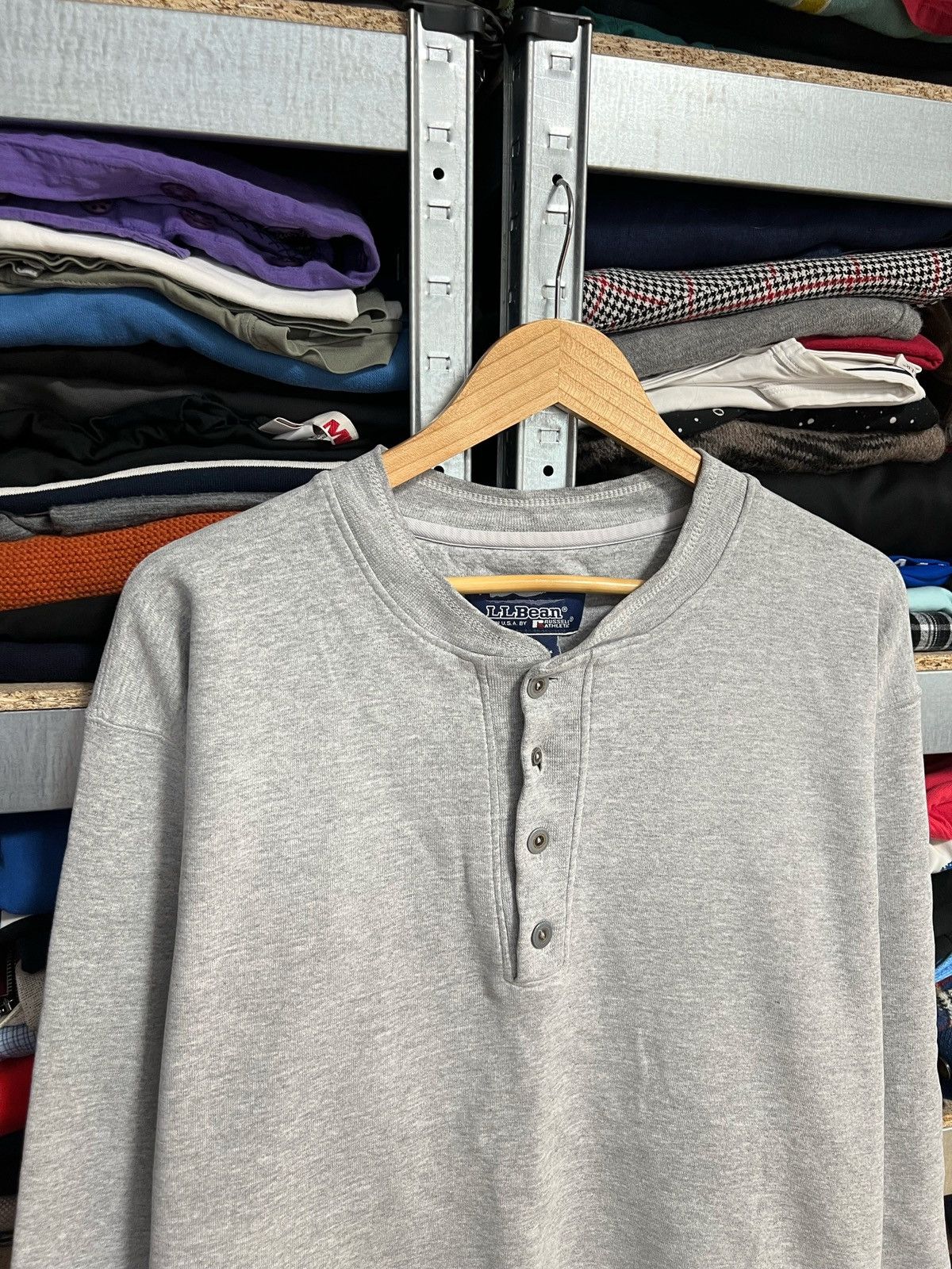 L.L. Bean Vintage Russell Athletic L.L Bean Sweatshirt Button Size M Size US M / EU 48-50 / 2 - 2 Thumbnail