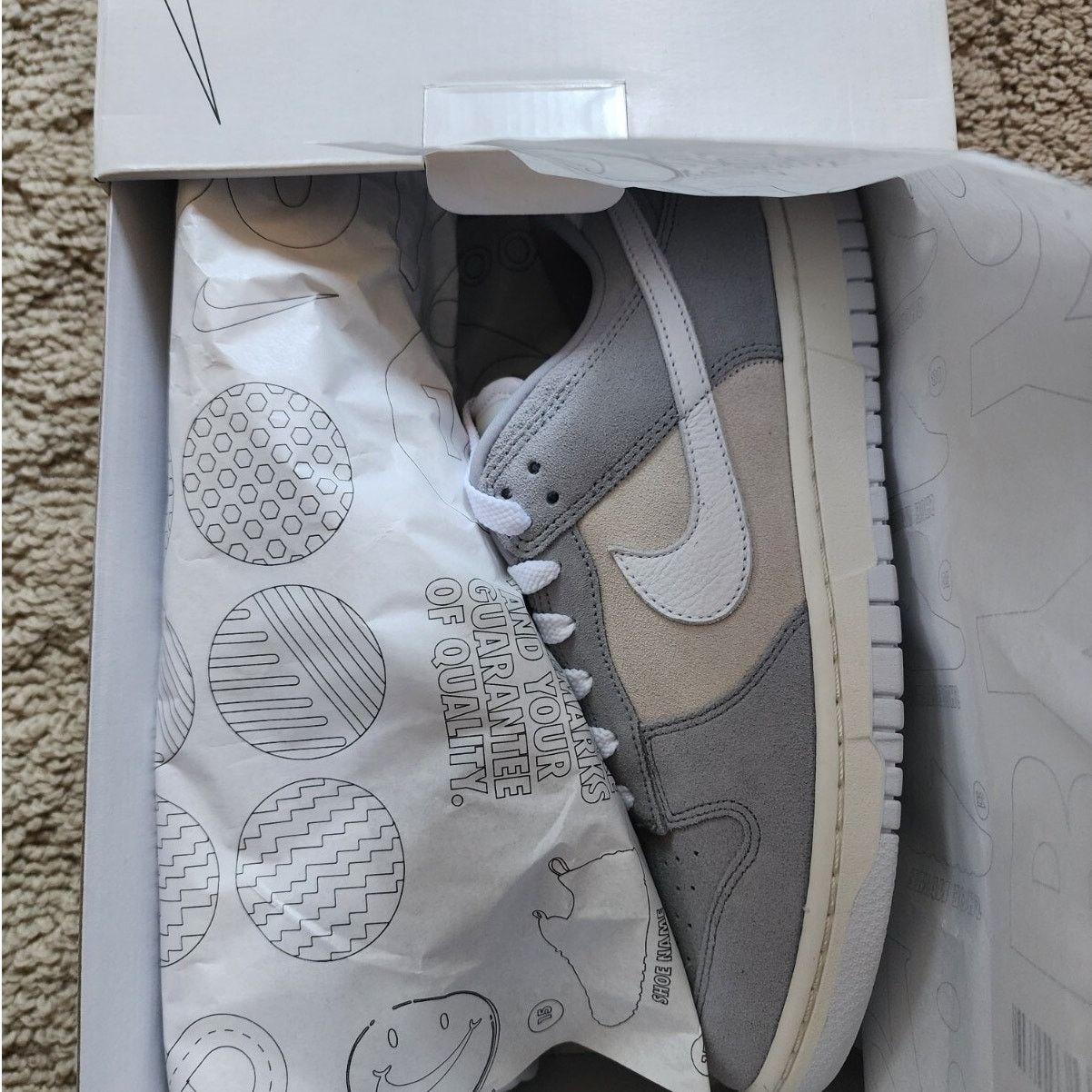 Nike Nike Dunk Low Grey Beige Brand New Sz 8.5 Size US 8.5 / EU 41-42 - 9 Thumbnail