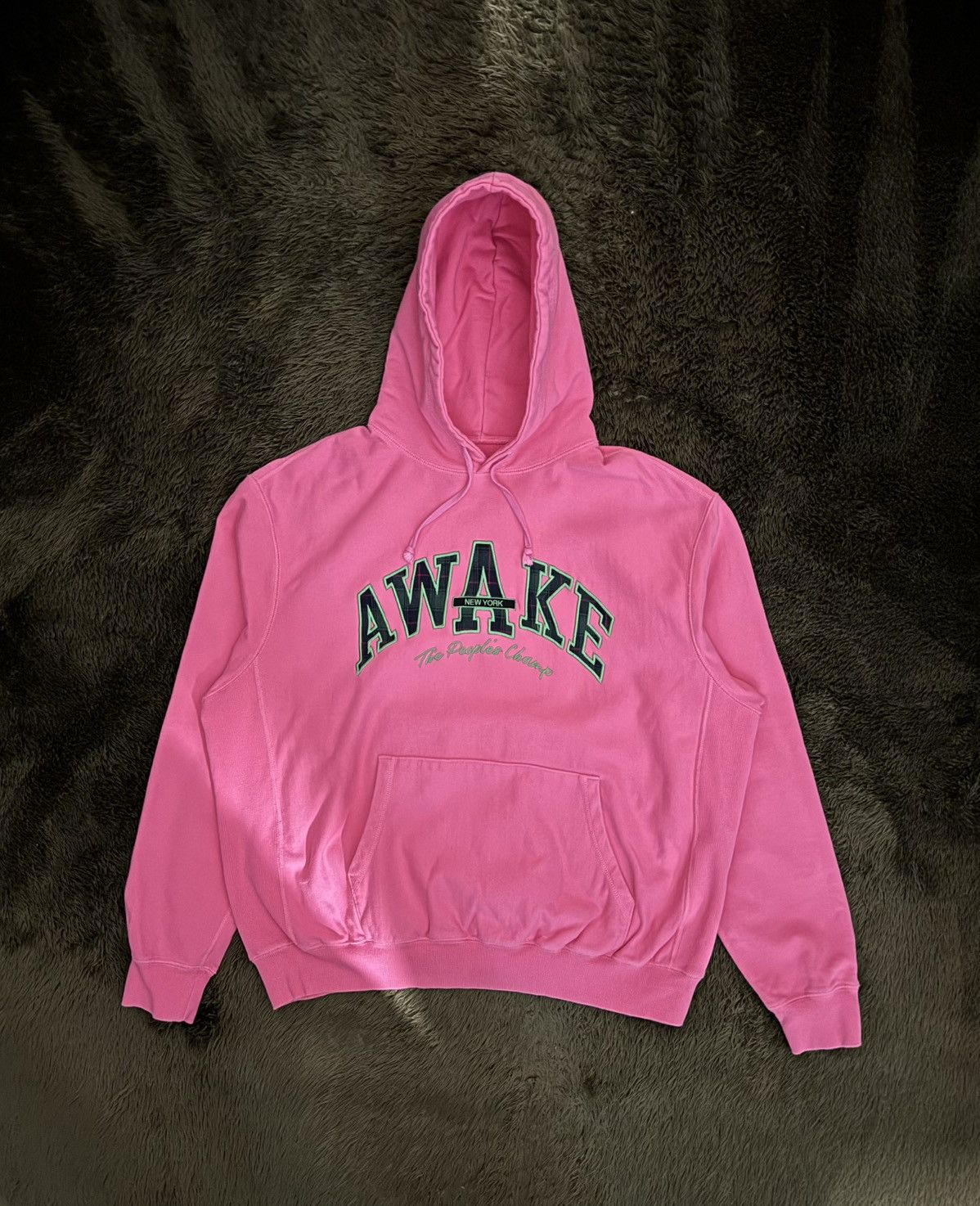 Awake NY [L] Awake NY Appliqué Embroidery Logo Hoodie Pink Size US L / EU 52-54 / 3 - 1 Thumbnail