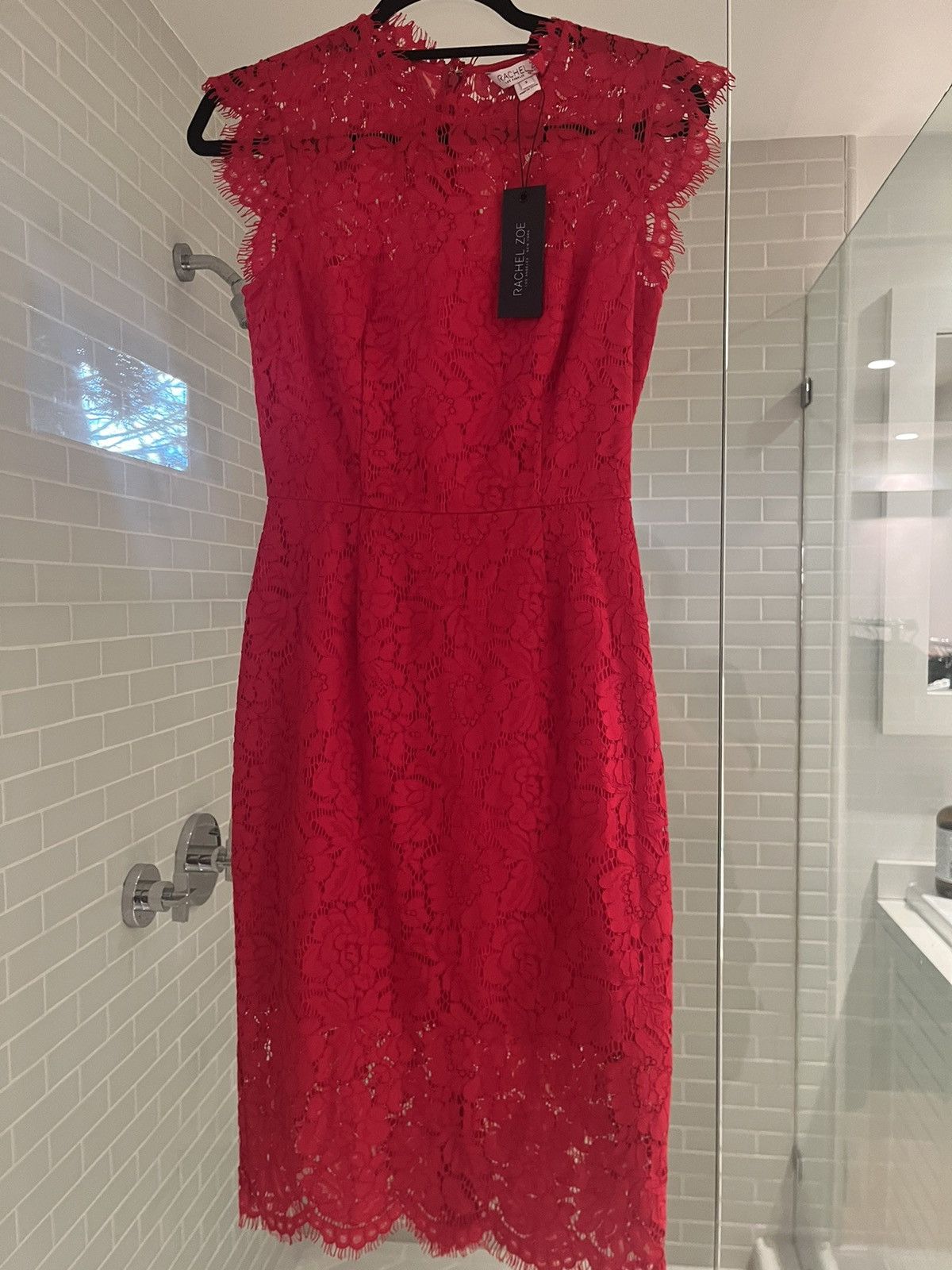 image of Red Lace Rachel Zoe Dress, Women's (Size XS)