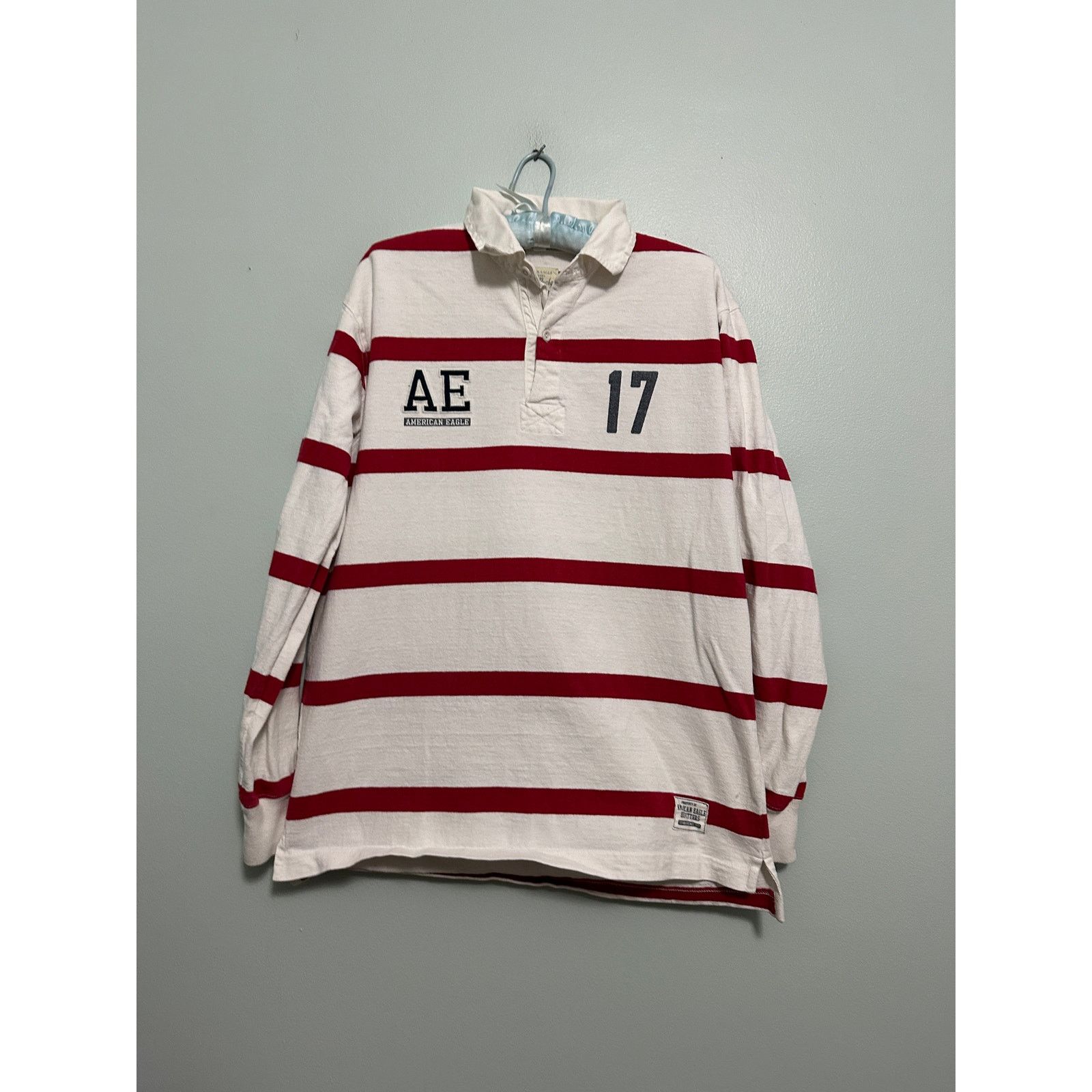 American Eagle Outfitters American Eagle red striped rugby shirt size S Size US S / EU 44-46 / 1 - 2 Thumbnail