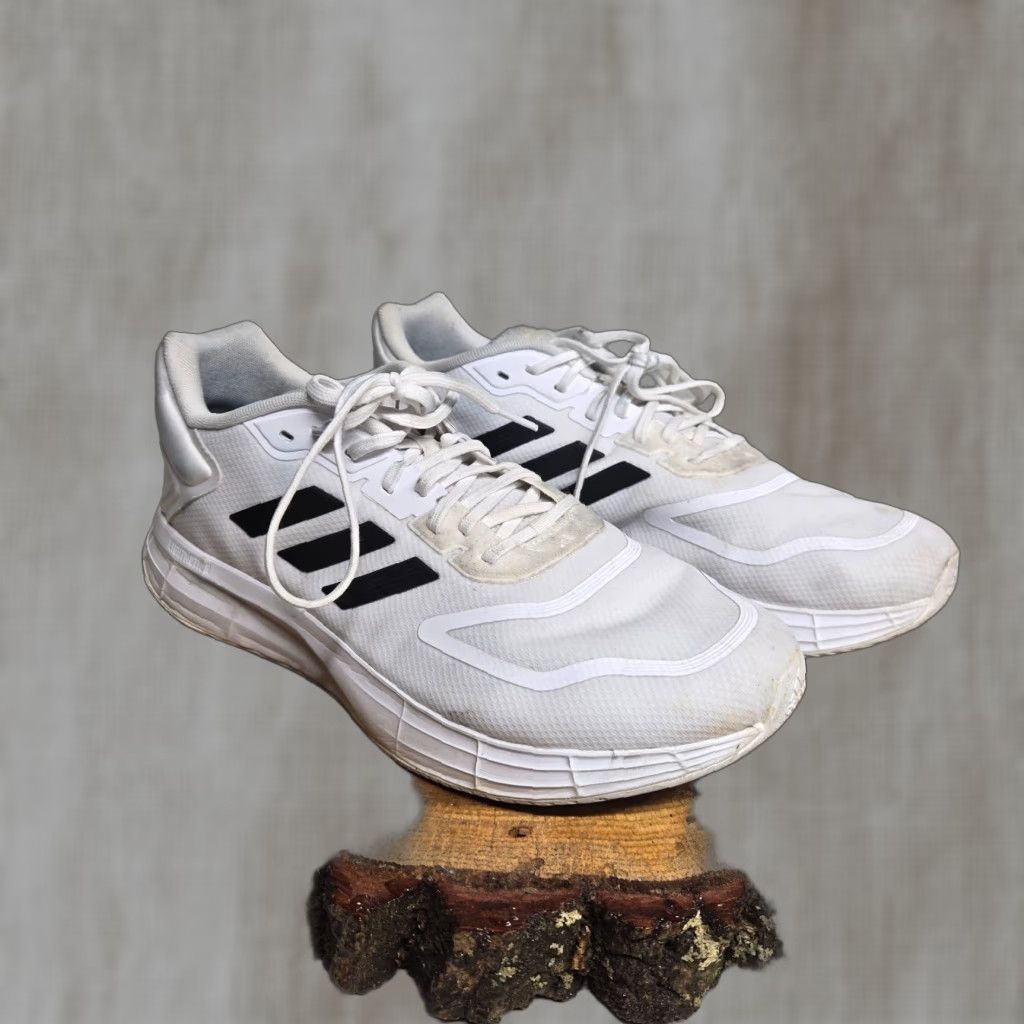 Adidas Adidas Duramo 10 Men Size 11.5 White Black Low Top Running Shoes Sneakers GW8348 Size US L / EU 52-54 / 3 - 1 Thumbnail