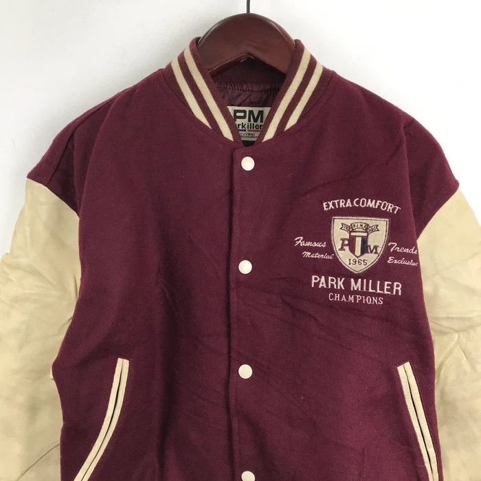 Other SY0164 VTG PARK MILLER LEATHER SLEEVE VARSITY JACKET Size US M / EU 48-50 / 2 - 3 Thumbnail