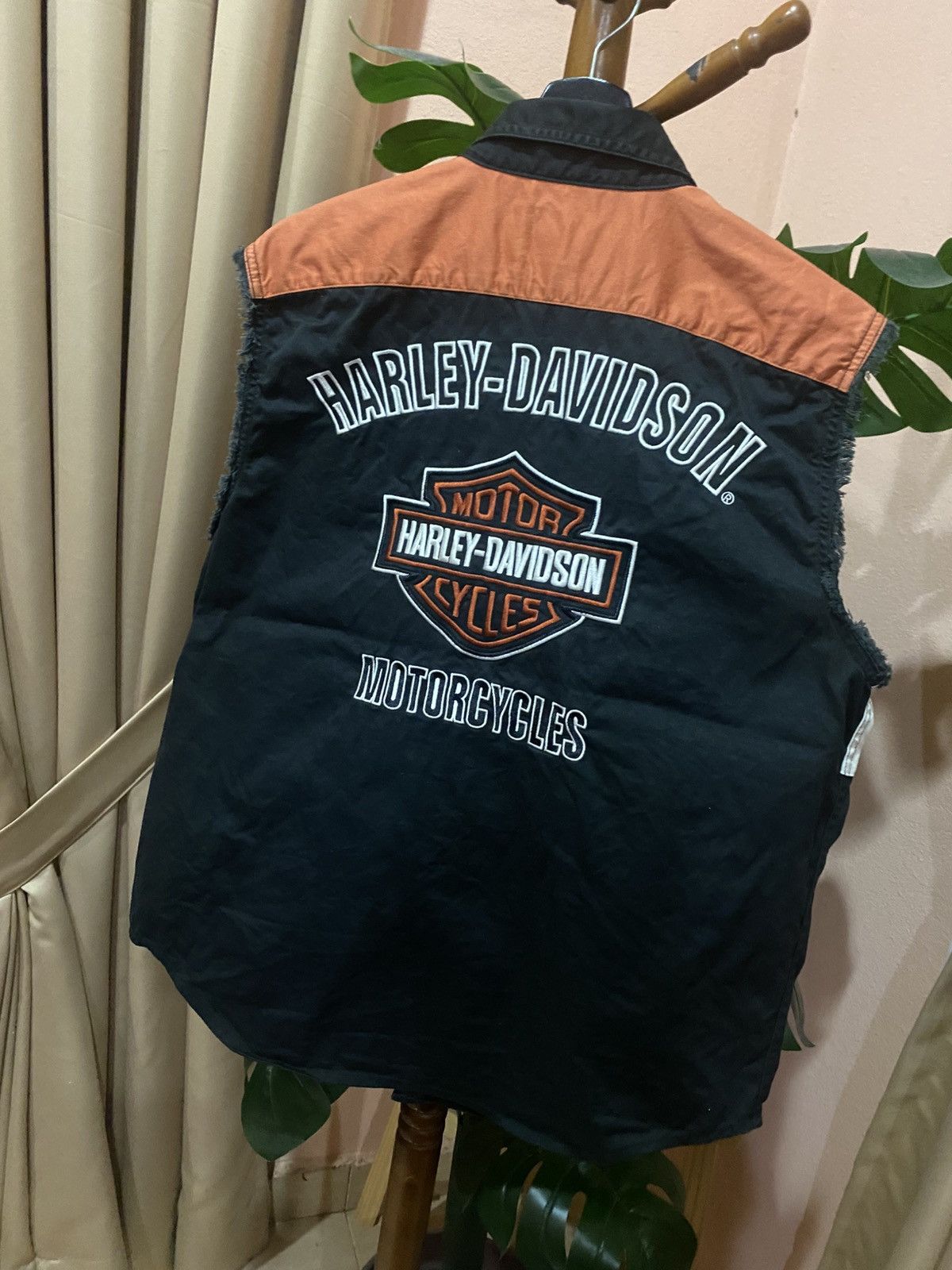 Harley Davidson Vintage 2007 Harley-Davidson Sleeveless Button-Up Vest Size US M / EU 48-50 / 2 - 14 Thumbnail