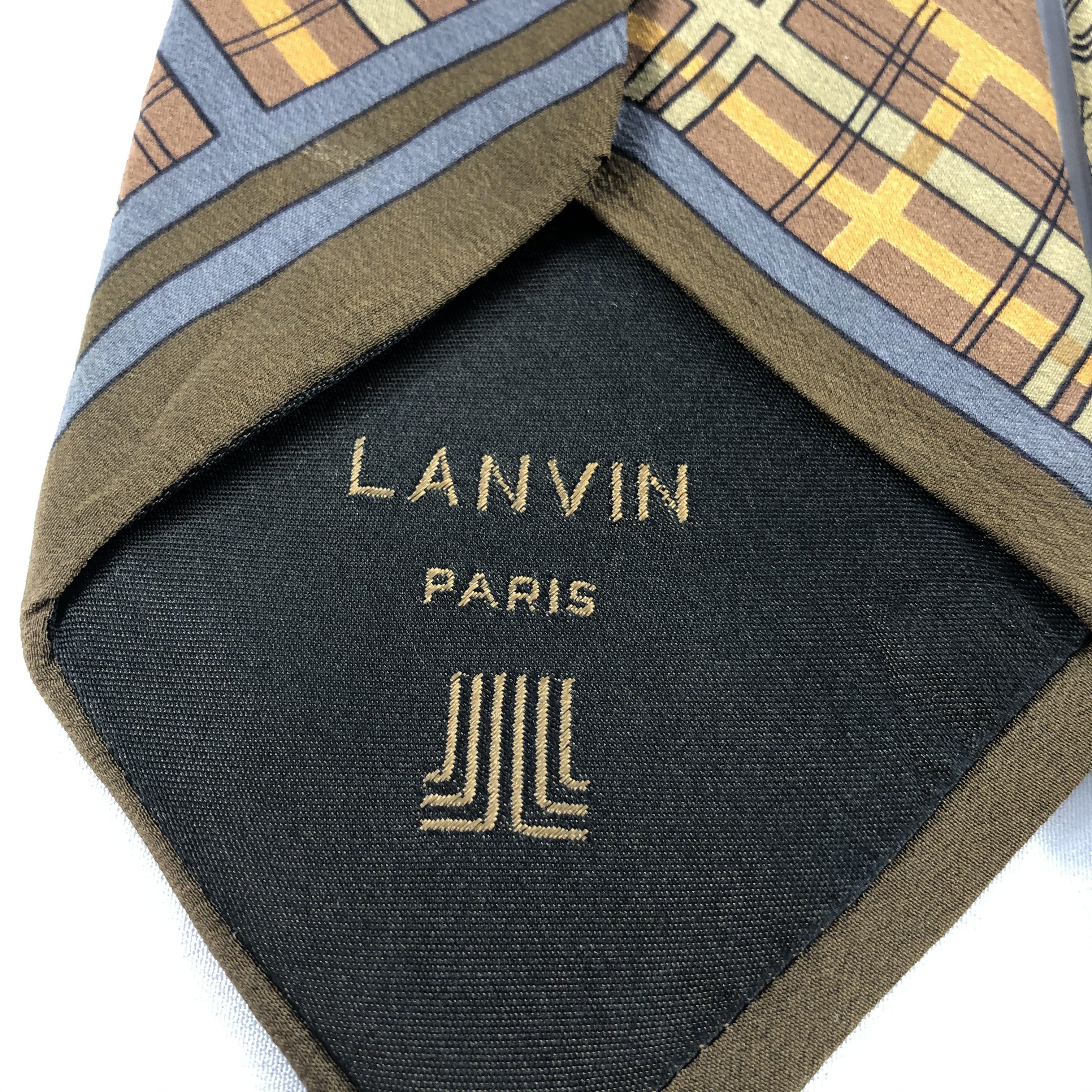 Lanvin × Vintage Lanvin Silk Neck Ties T65 Size ONE SIZE - 4 Thumbnail
