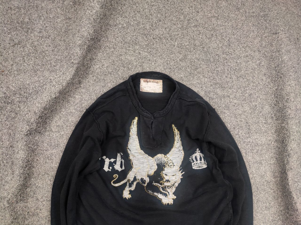 Le Grande Bleu (L.G.B.) Vintage l.g.b. Japanese Style Logo Faded Black long sleeve Size US M / EU 48-50 / 2 - 2 Thumbnail