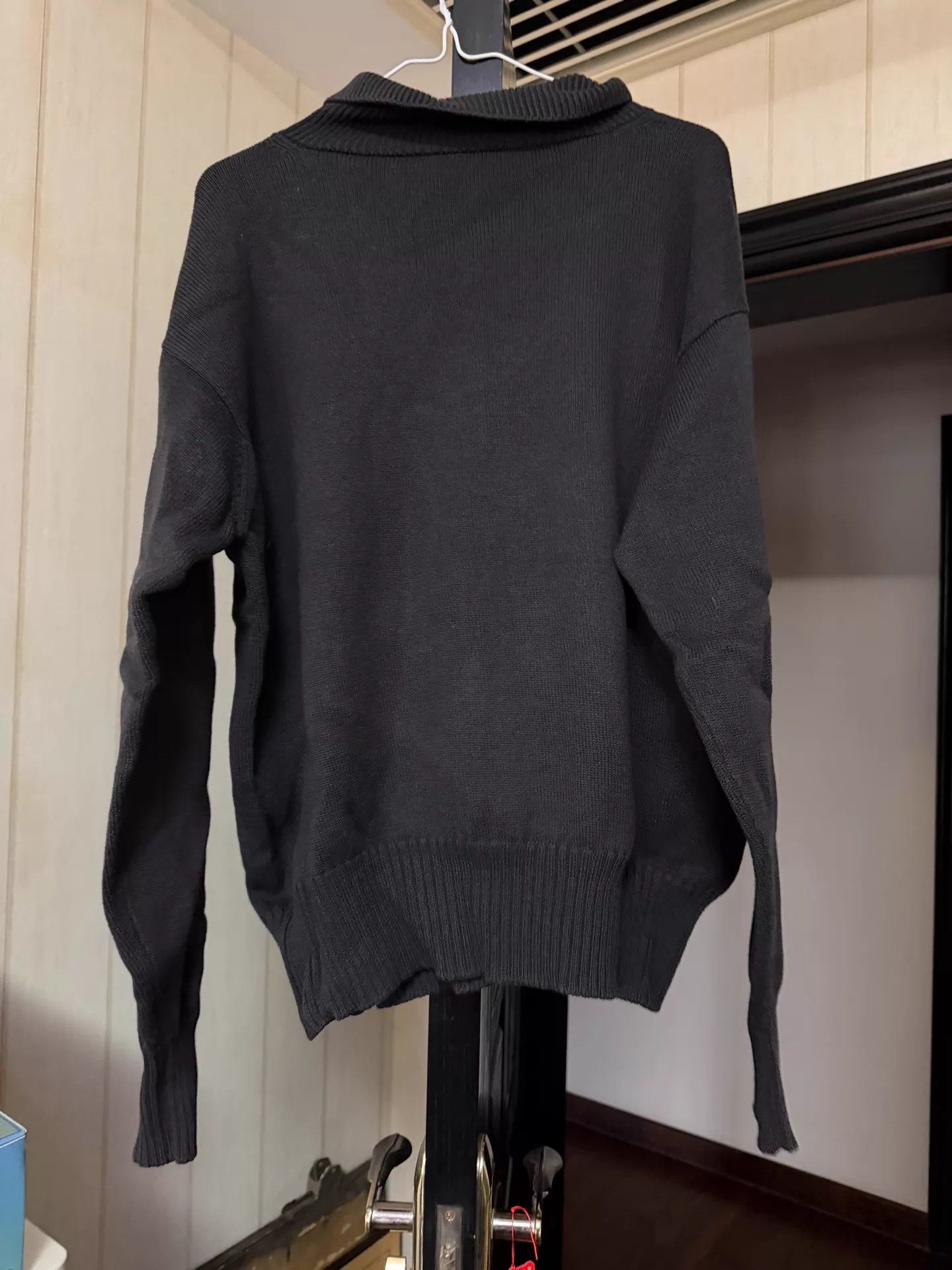 Margaret Howell MHL gray-black polo neck wool sweater one size Size ONE SIZE - 2 Thumbnail