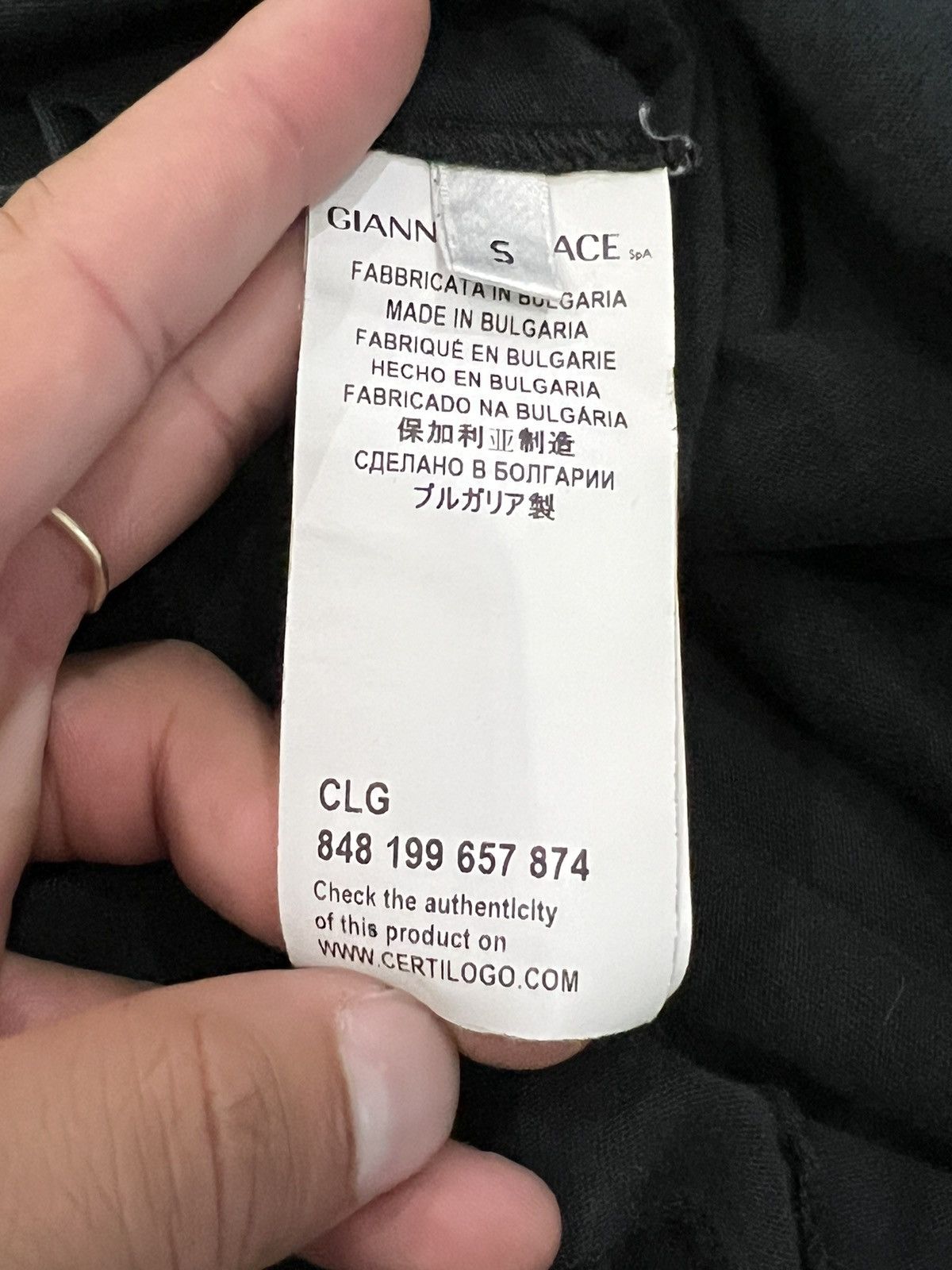 Versace × Vintage Vintage Gianni Versace Black Embroidered T-shirt Size US S / EU 44-46 / 1 - 5 Thumbnail