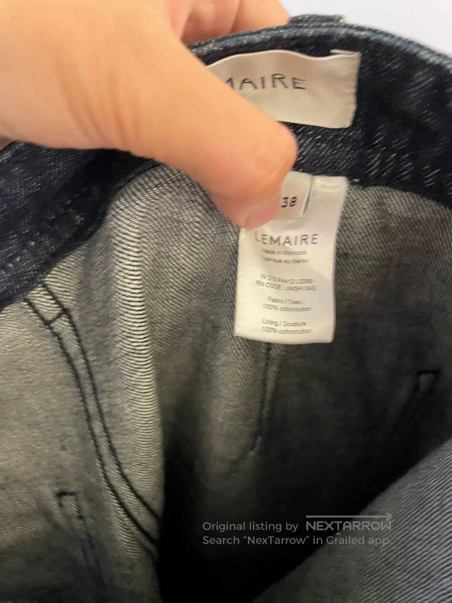 Lemaire LEMAIRE Women's Indigo Denim High. Size 37" - 7 Thumbnail