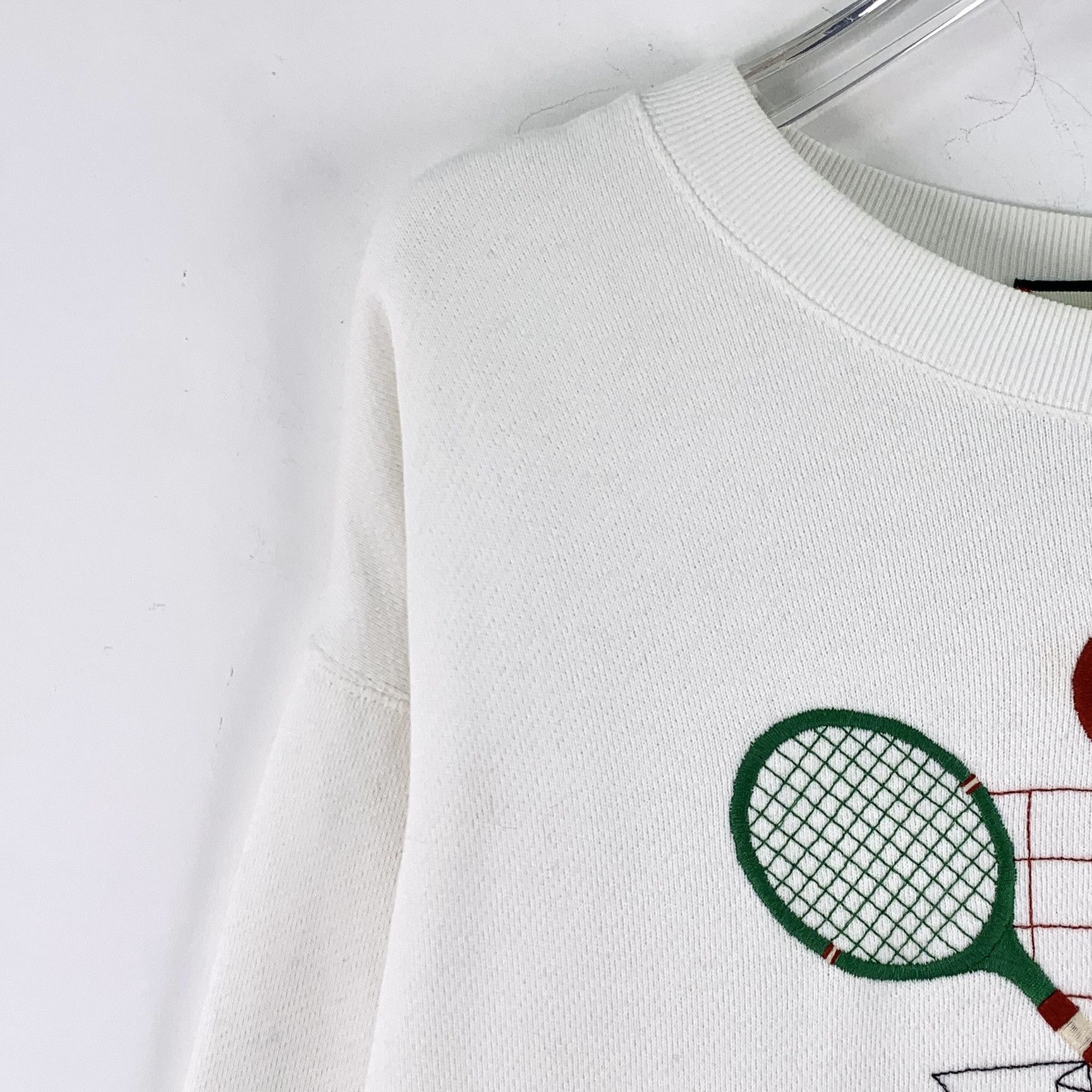 Gucci Gucci Tennis Logo Sweatshirt White (S) Size US S / EU 44-46 / 1 - 3 Thumbnail