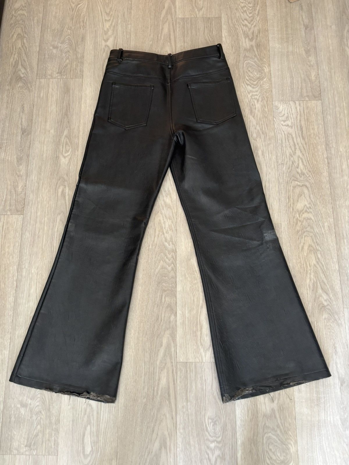 Designer Ranger Cartel Leather Flared Pants | Grailed