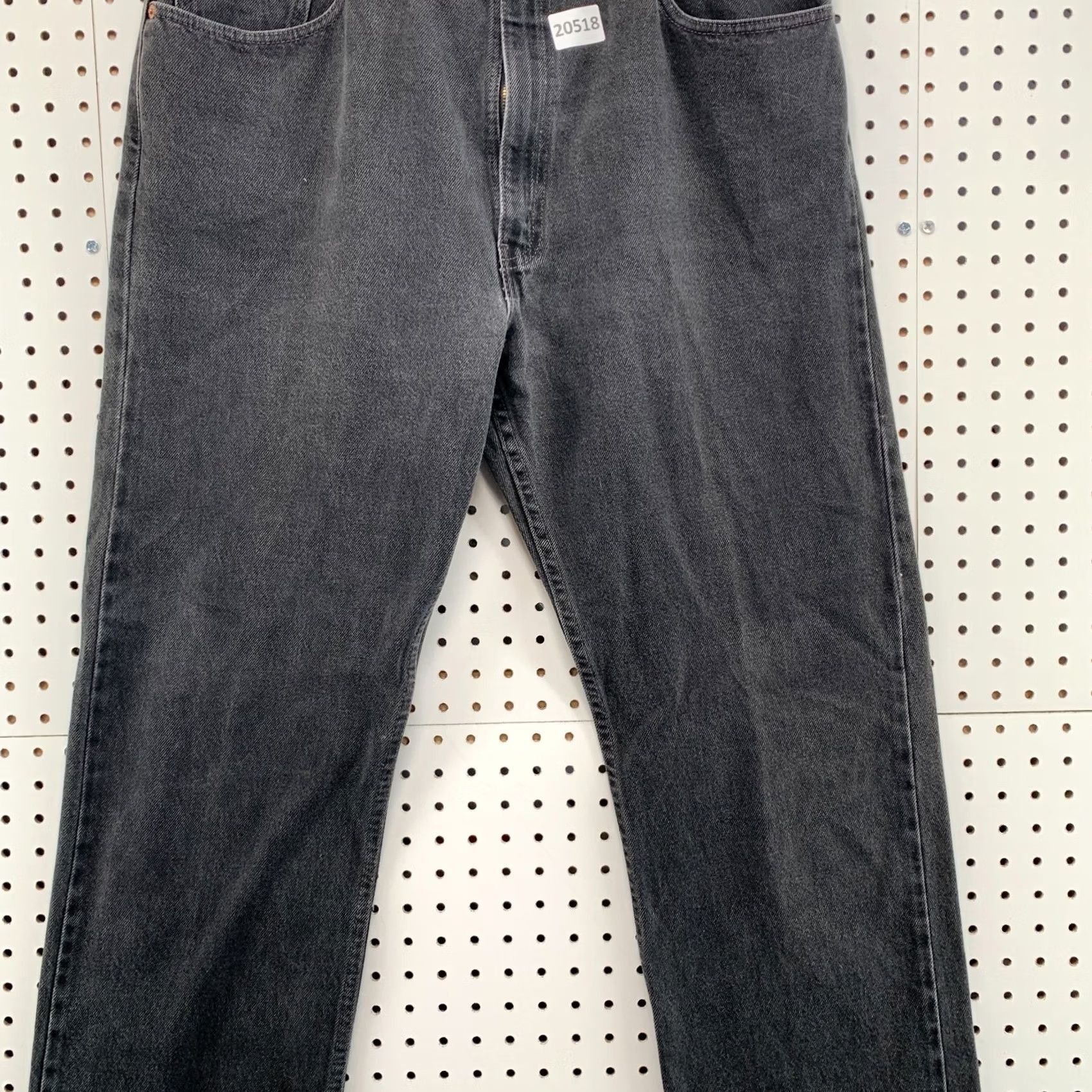 Levi's VINTAGE Levi's 505 Black Denim Jeans Mens Straight Regular 35x34 90s Theme Leather? Size US 38 / EU 54 - 5 Thumbnail