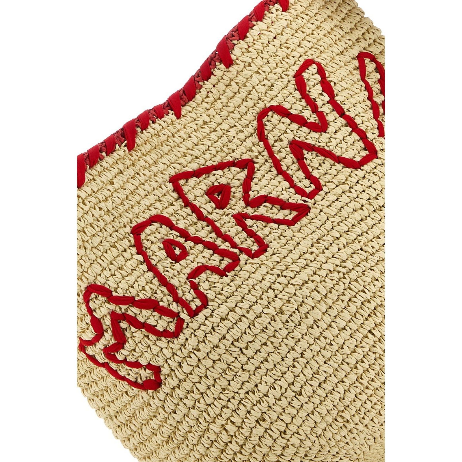 Marni MARNI Natural Brown Red Raffia Shoulder Bag New & Authentic Size ONE SIZE - 4 Thumbnail