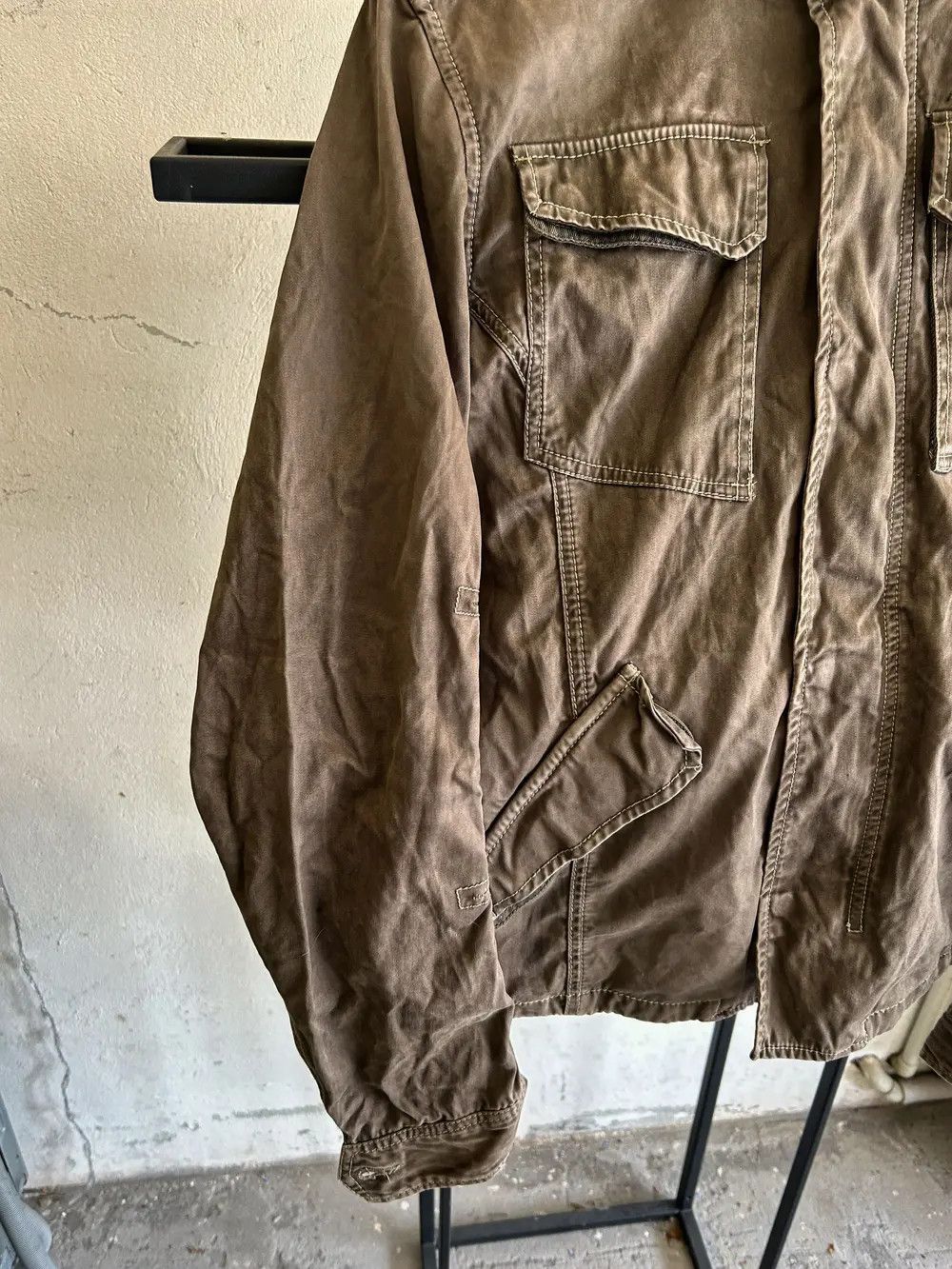 Hysteric Glamour × Yohji Yamamoto Vintage Balenciaga Style Diesel Punk Denim Washed Jacket 90s Size US M / EU 48-50 / 2 - 8 Thumbnail