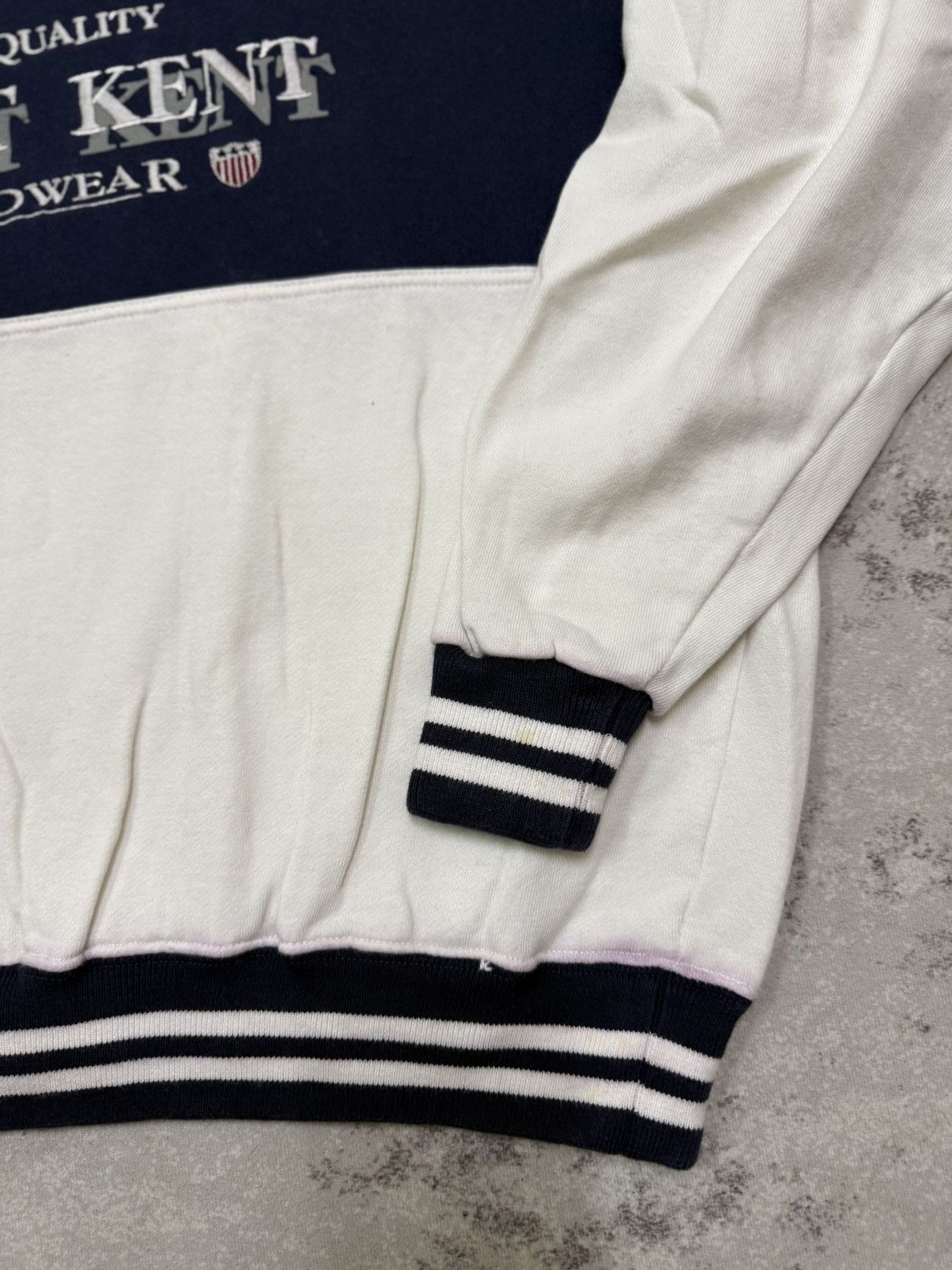 Vintage Vintage 90s Stuart Kent Embroidery Logo Cropped Sweatshirt Size US M / EU 48-50 / 2 - 4 Thumbnail