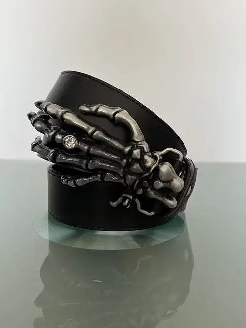 Other Rhinestone Skeleton Hand Belt Size ONE SIZE - 1 Thumbnail