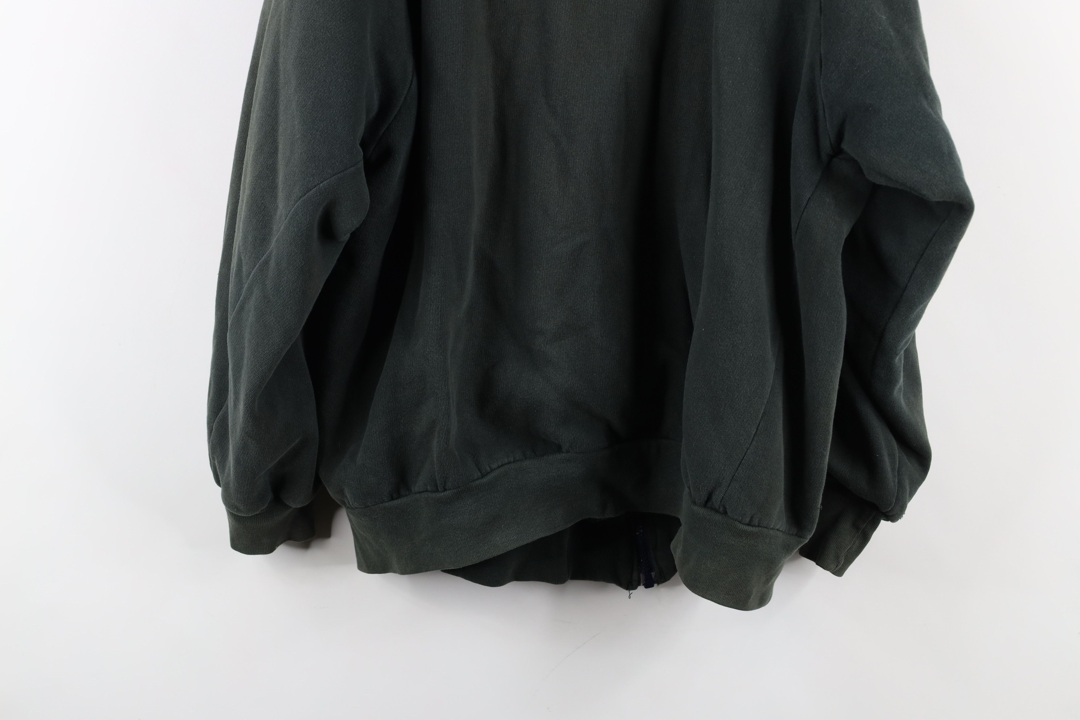 Vintage Vintage 90s Streetwear Blank Reversible Full Zip Hoodie Size US L / EU 52-54 / 3 - 12 Thumbnail