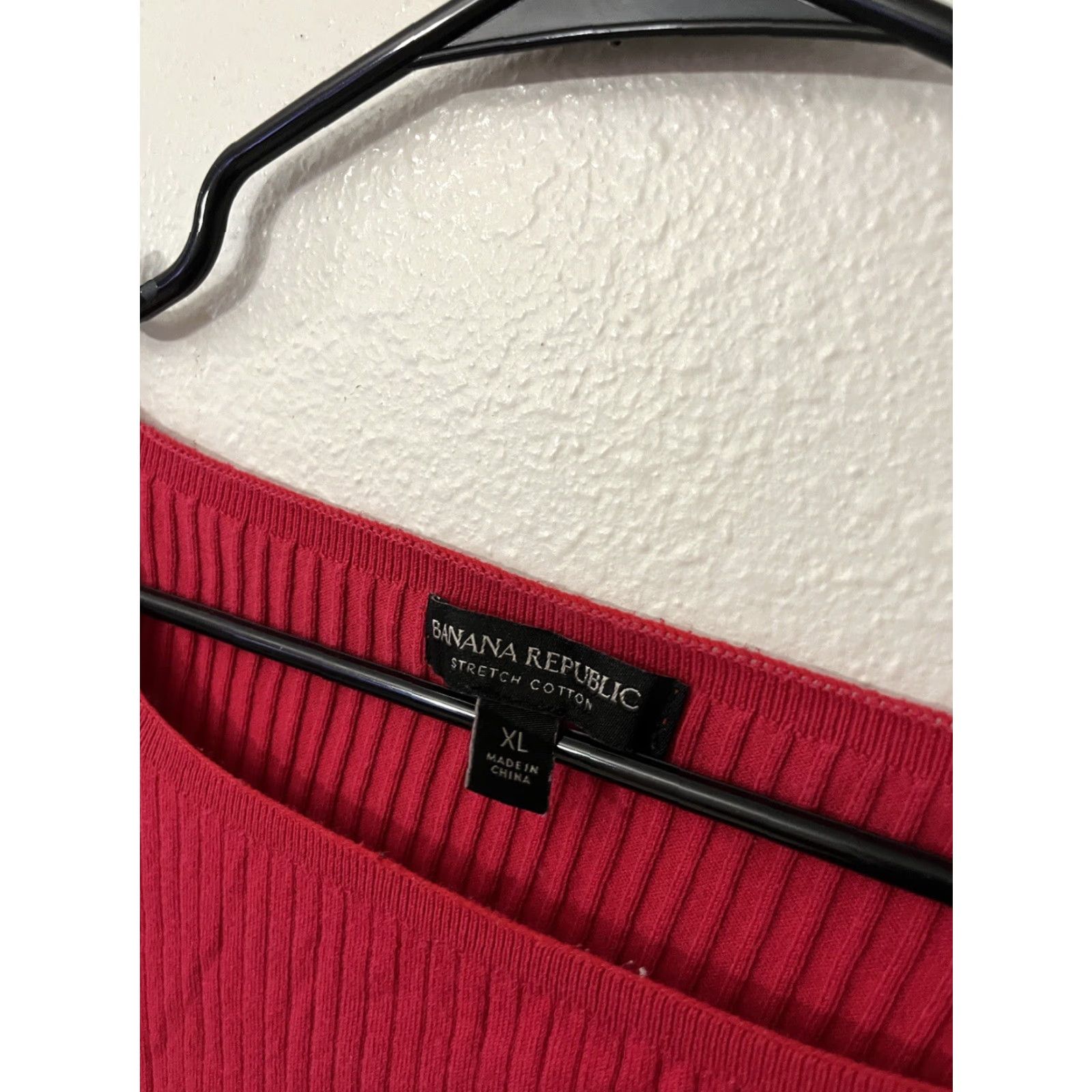 Banana Republic VINTAGE Banana Republic Red Pinkish Square Neck Y2K Sweater Women’s XL Size Size XL / US 12-14 / IT 48-50 - 3 Thumbnail