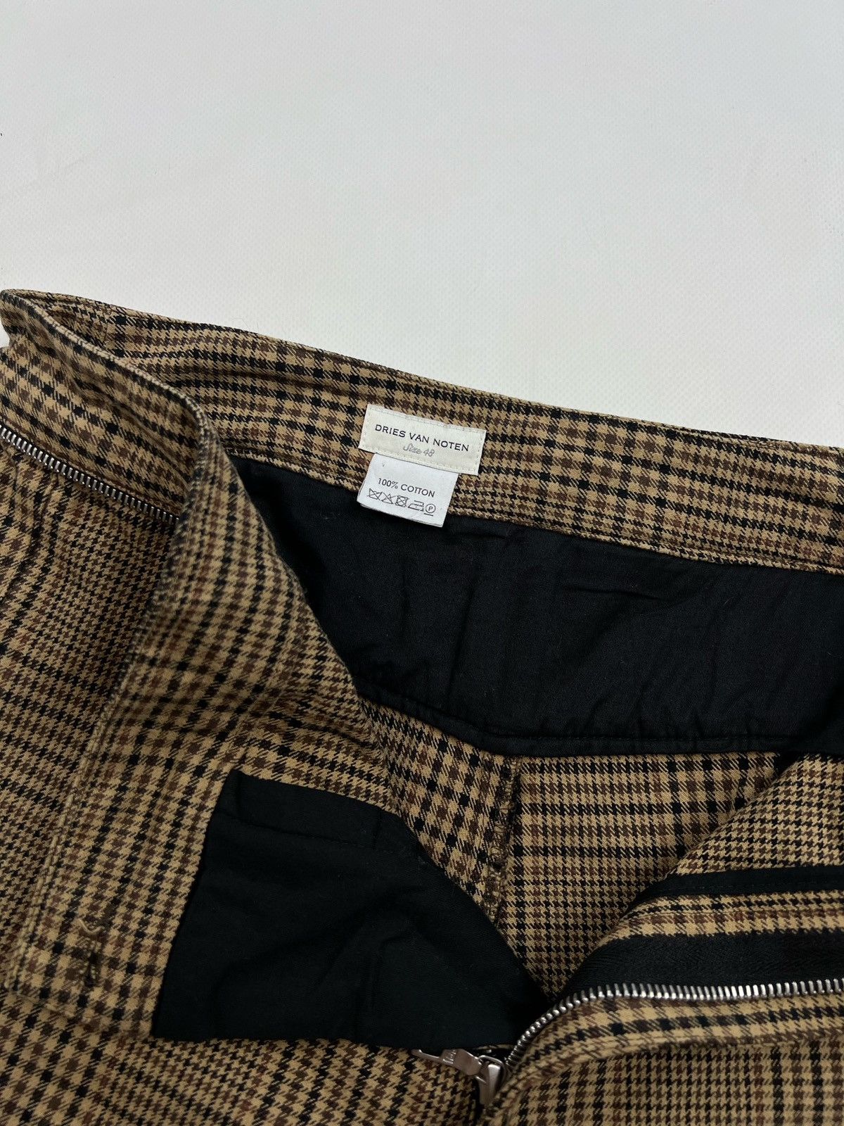 Dries Van Noten Dries van Noten plaid Pants Trousers Made in Italy cotton Size 34" / US 12 / IT 48 - 7 Thumbnail