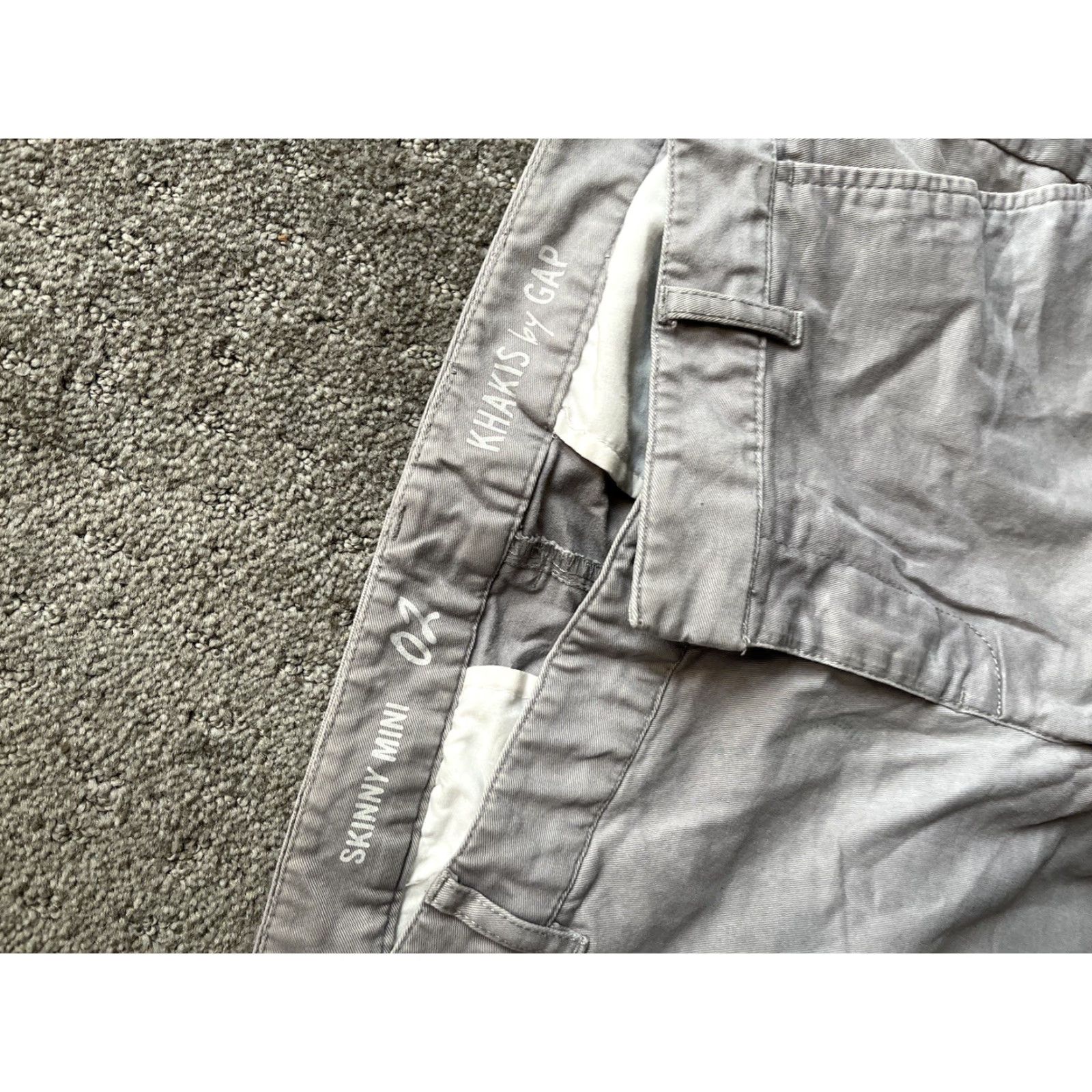 Gap Gap Khakis Pants Women's Skinny Mini Size 2 Gray Size 26" / US 2 / IT 38 - 5 Thumbnail