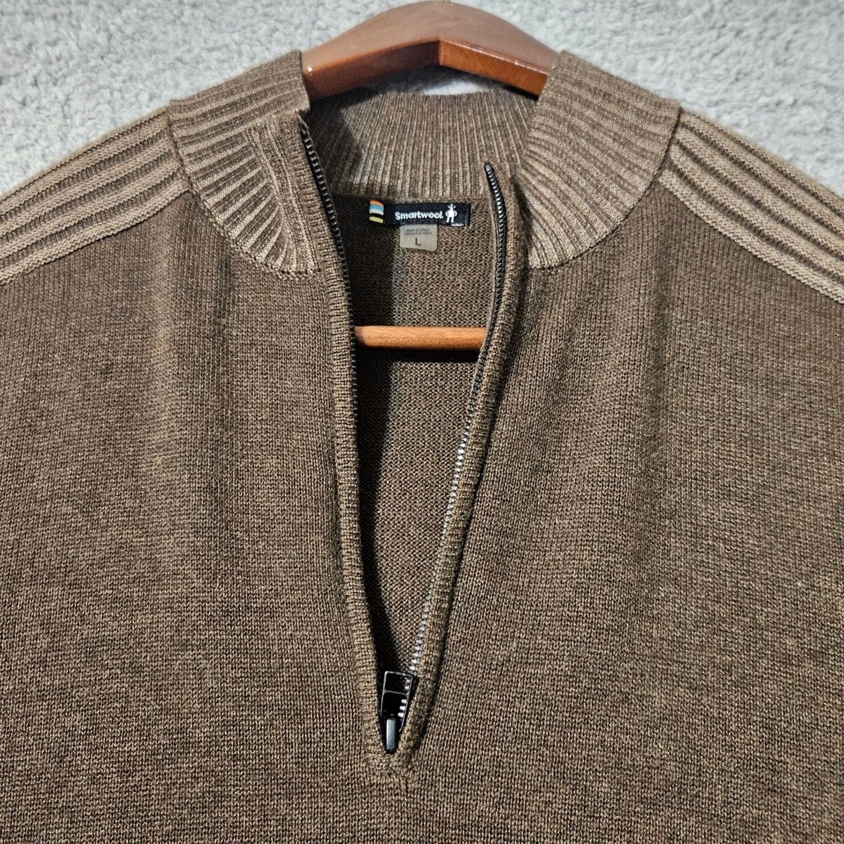 Smartwool Smartwool Mens Large Brown Summit Lane Half Zip Military Sweater Shirt Pullover Mens Browns Summit Lane Half Zip Military Sweater Regular Size L Boyer Size US L / EU 52-54 / 3 - 3 Thumbnail