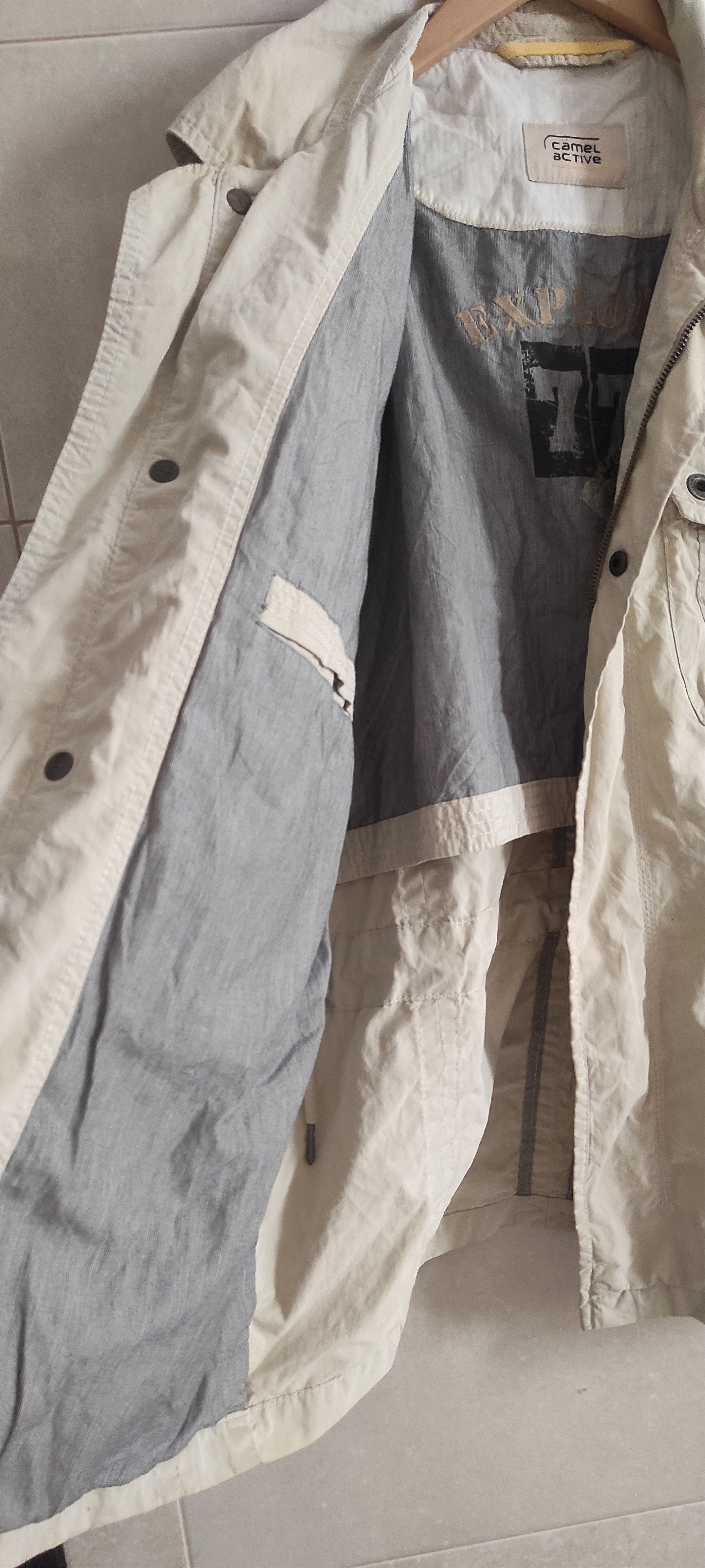 Camel × camel active Camel Active Men's Jacket Beige Cotton Full Zipper Pockets Size US M / EU 48-50 / 2 - 7 Thumbnail