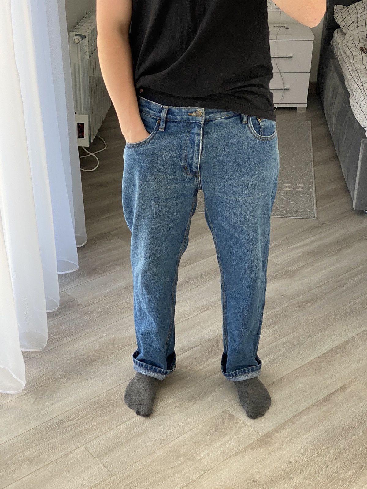 Dickies × Vintage Vintage Dickies Faded Y2K Work Baggy Blue Denim Jeans Size US 36 / EU 52 - 7 Thumbnail