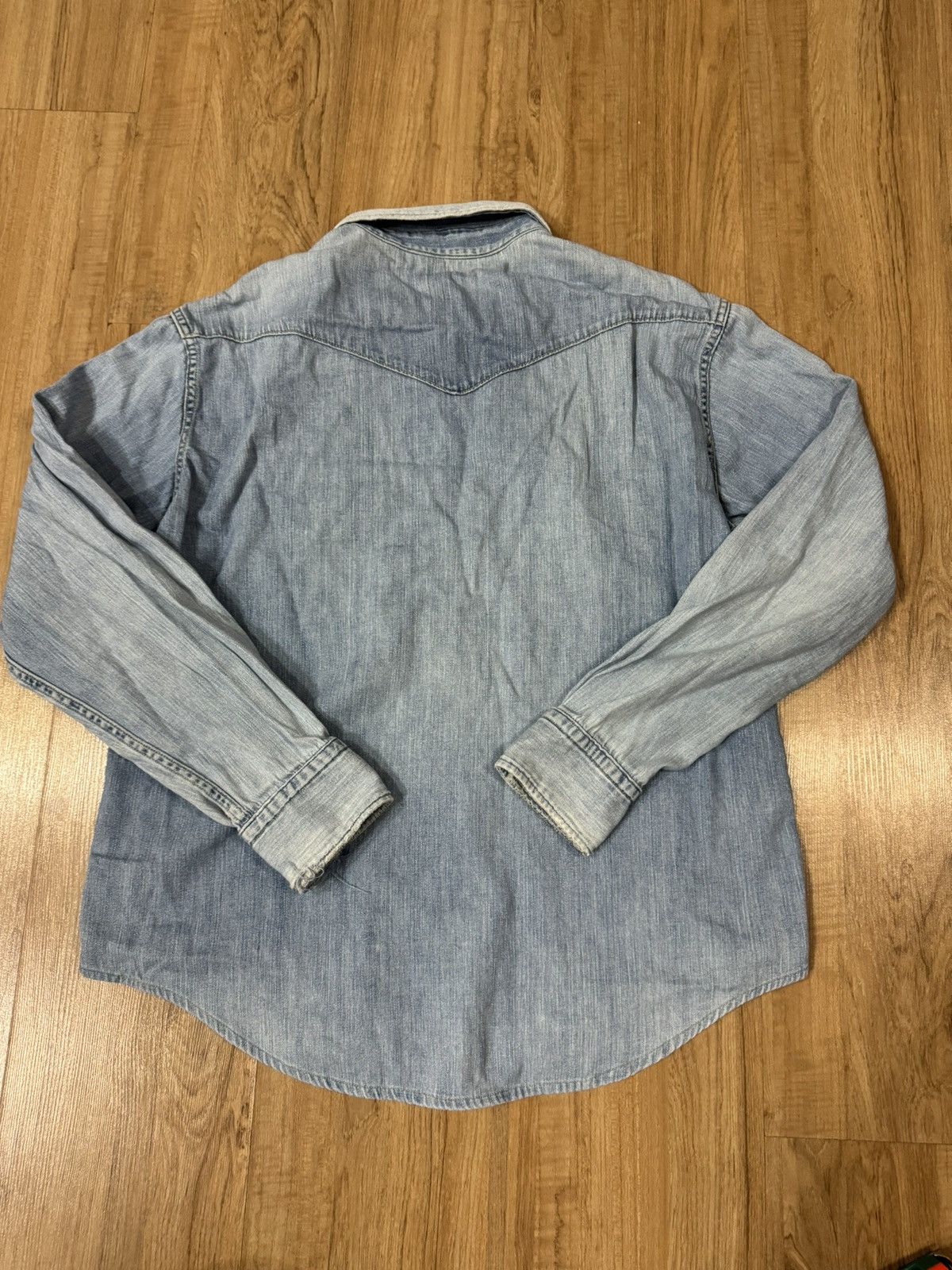 Blue Blue Japan × Vintage BLUE BLUE JAPAN WESTERN DENIM SHIRT Size US L / EU 52-54 / 3 - 5 Thumbnail
