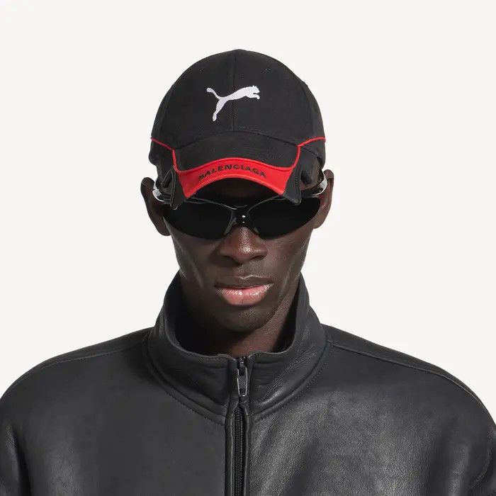 Balenciaga × Puma o1w1db10426 Size: M / Hat / Cap in Black/Red Size ONE SIZE - 5 Thumbnail