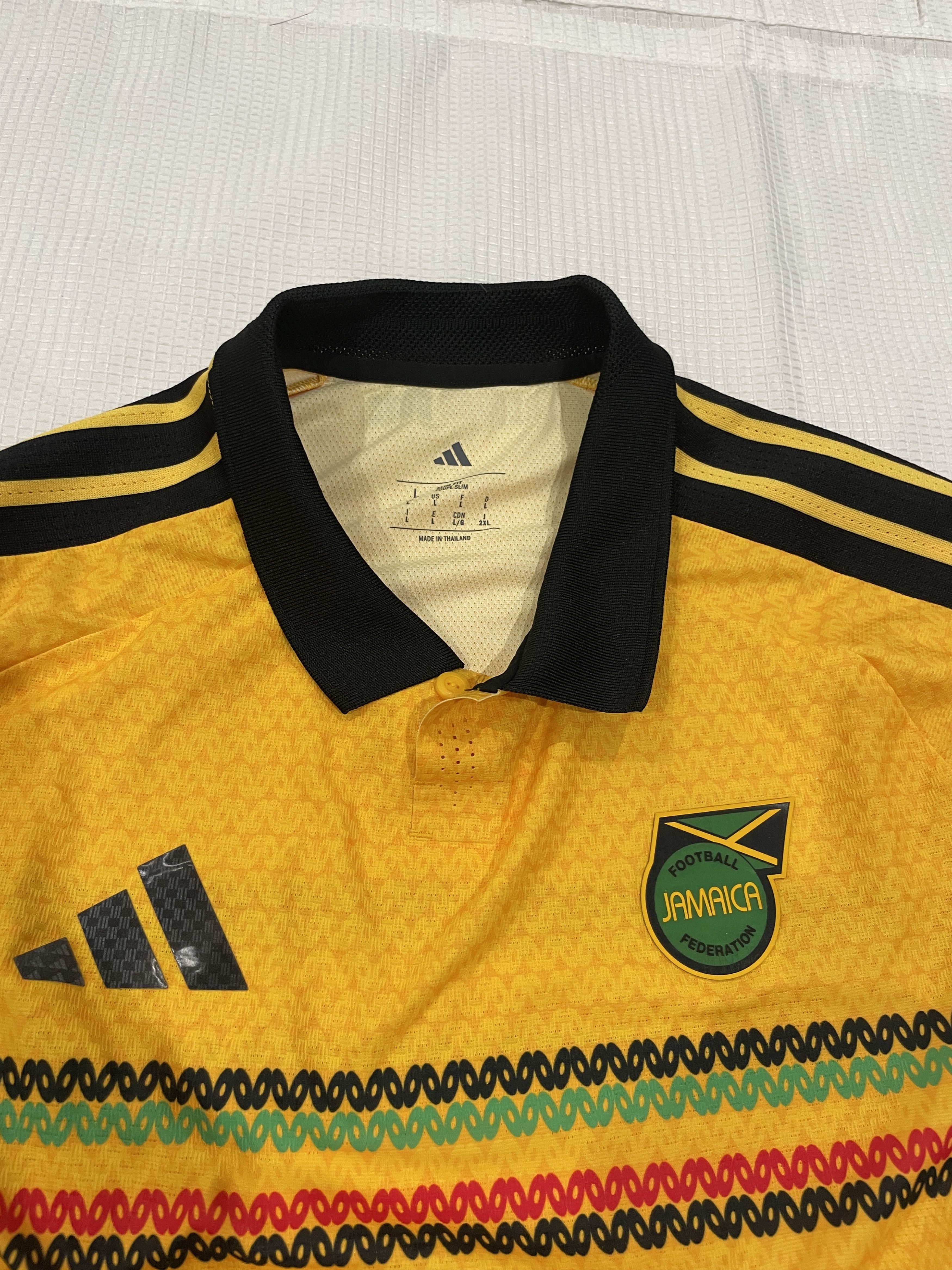 Adidas Adidas Bob Marley Jamaica Home Jersey sz L Size US L / EU 52-54 / 3 - 5 Thumbnail