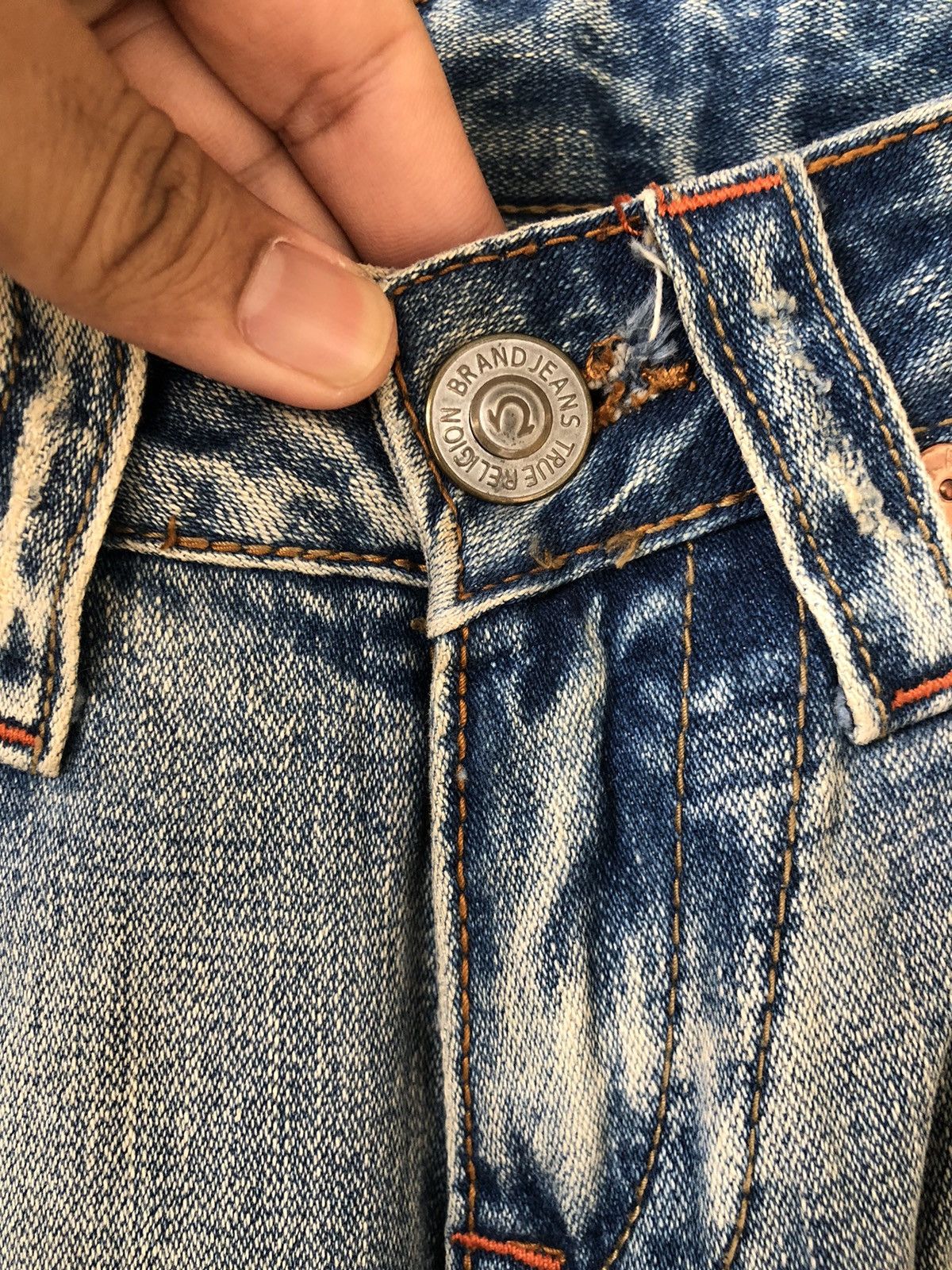 True Religion Rare❗️Vintage True Religion Distressed Boot Cut Jeans Size 26" / US 2 / IT 38 - 10 Thumbnail