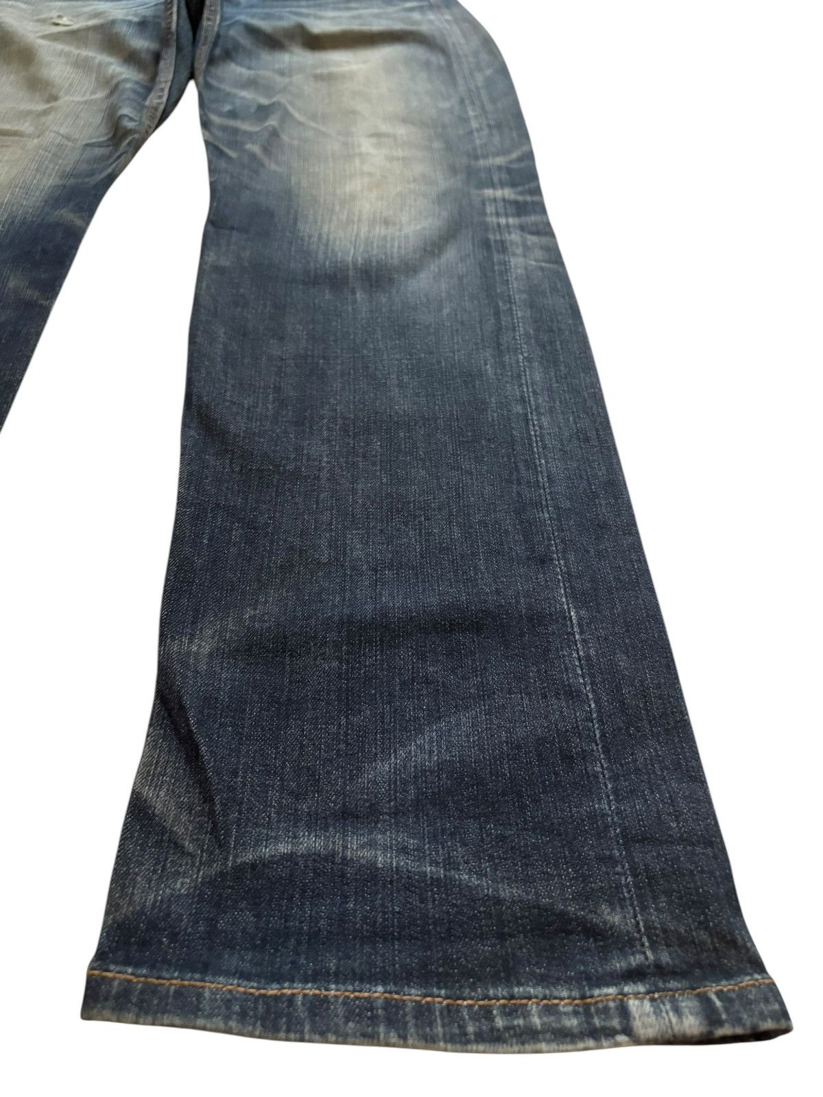 Japanese Brand Vintage Japanese Brand Mud Wash Distressed Loose Jeans Size US 33 - 7 Thumbnail