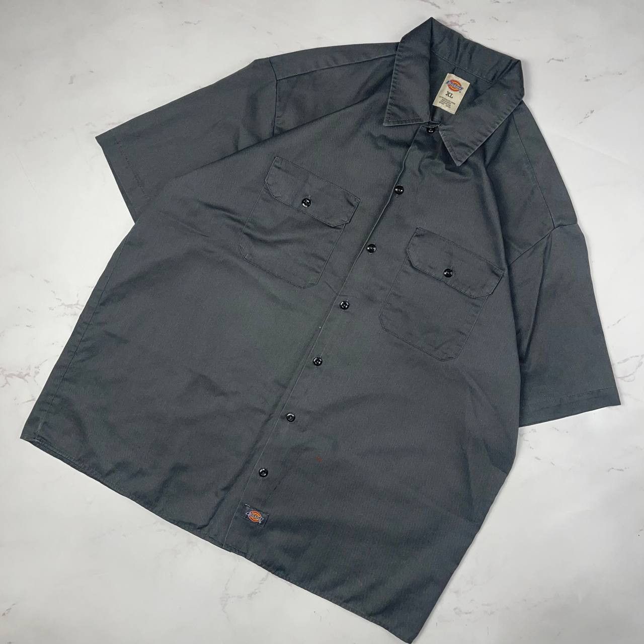 Dickies Vintage Dickies Blend Gray Uniforms Shirt Short Sleeve Sz XL Size US XL / EU 56 / 4 - 1 Thumbnail