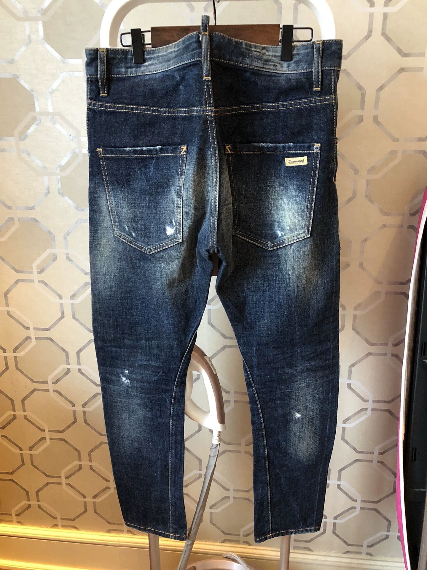 Dsquared2 Dsquared2 Blue Patch Distressed Jeans Size US 28 / EU 44 - 3 Thumbnail