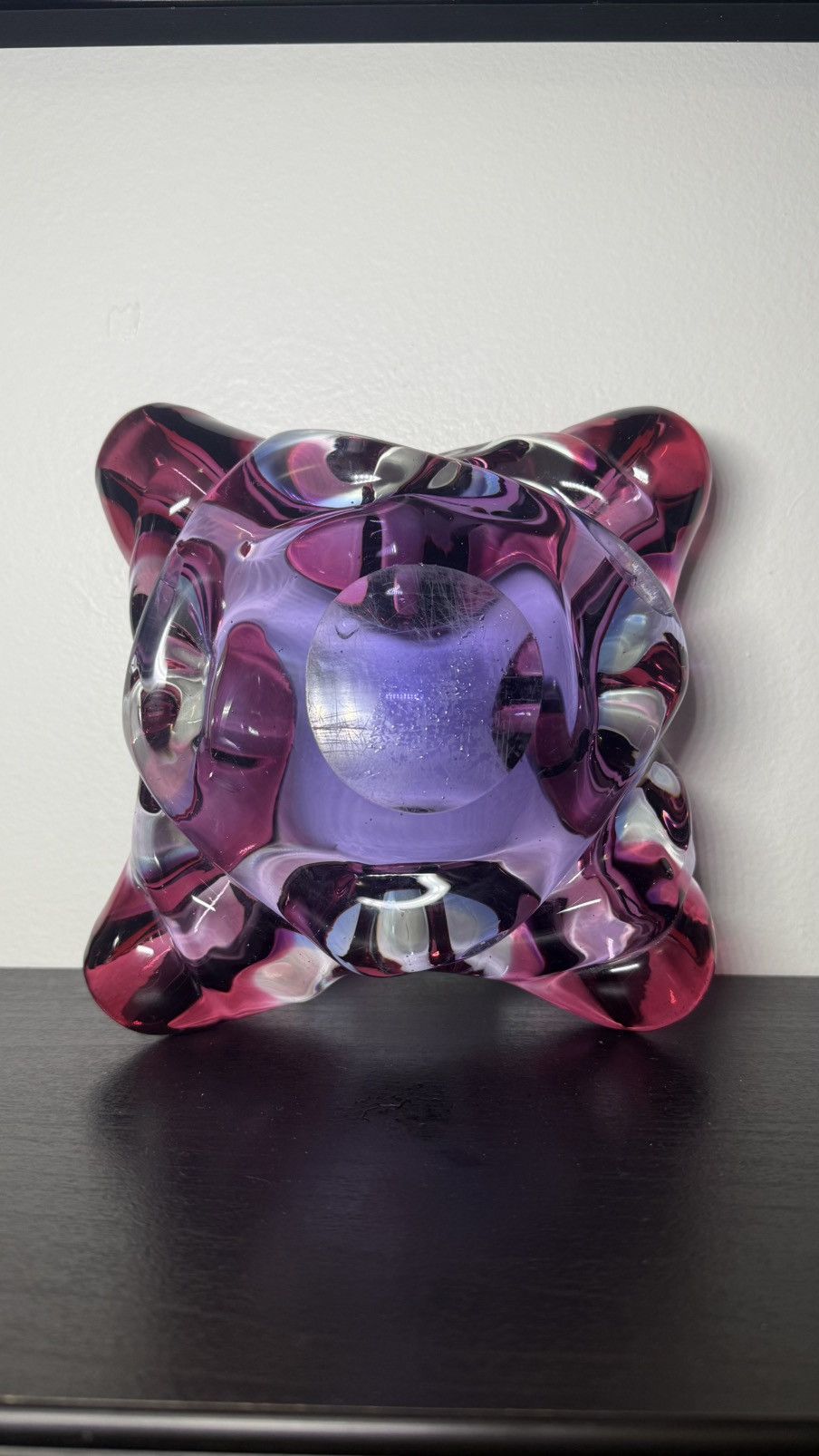 Other Vintage 1990s Glass Ashtray Art Decor MCM Mid Century Murano Size ONE SIZE - 4 Thumbnail