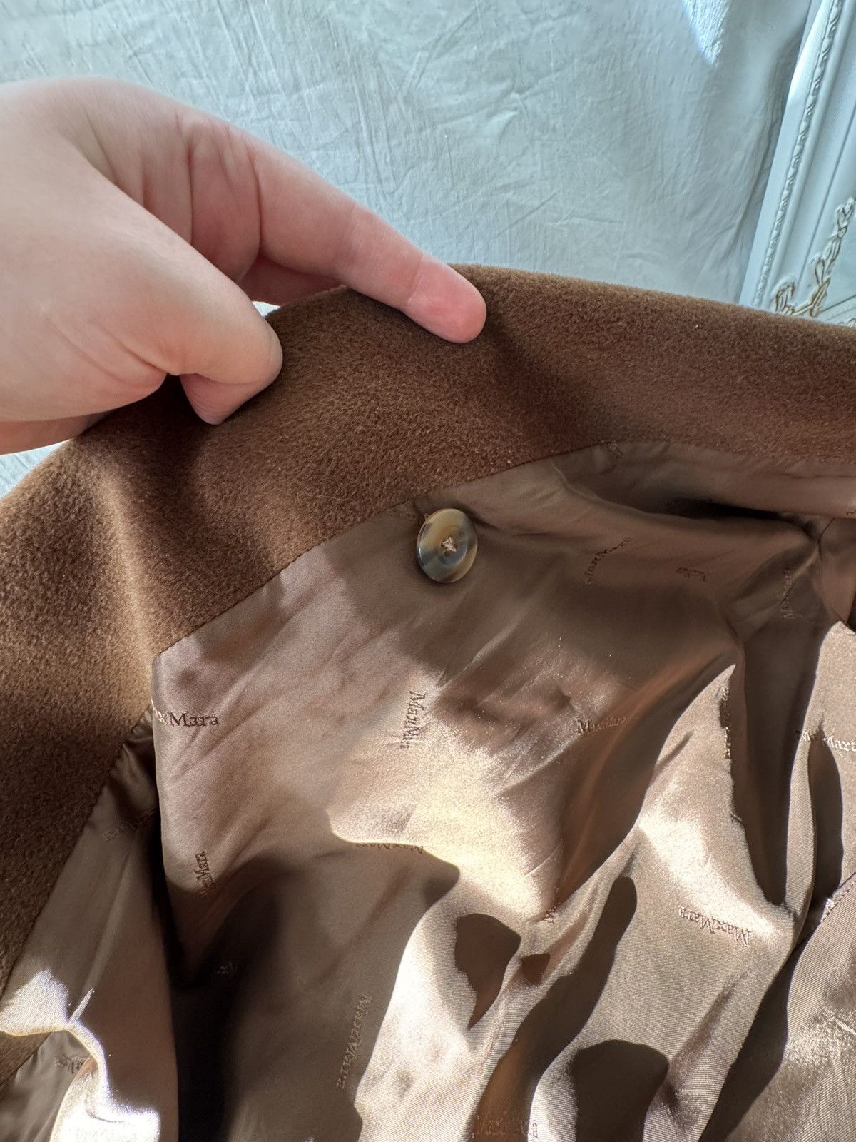 Max Mara Max Mara Brown Vintage Wool Coat Classic 40 L 8 Size L / US 10 / IT 46 - 14 Thumbnail