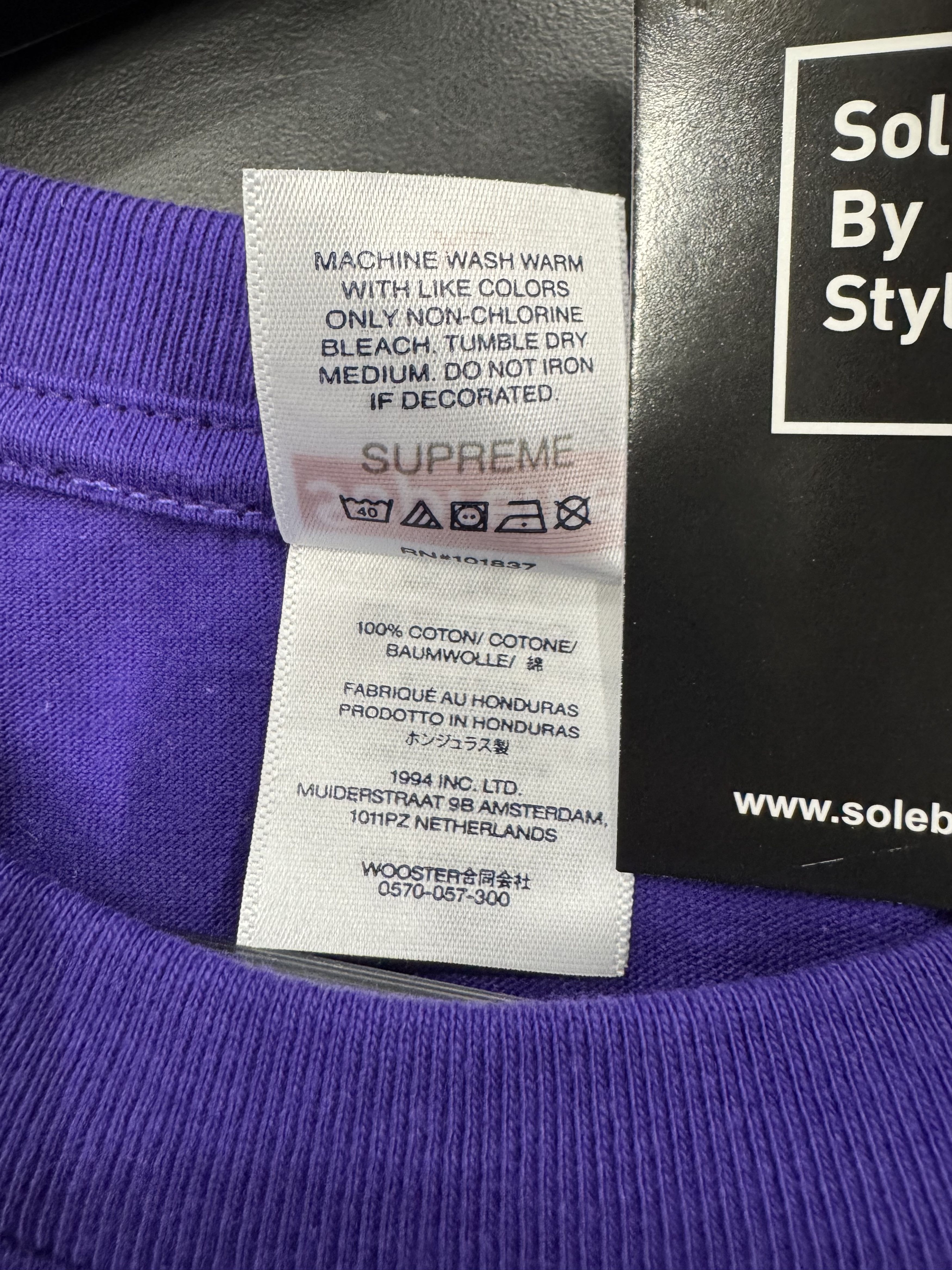 Supreme Supreme Playboi Carti Tee Purple Size US XL / EU 56 / 4 - 4 Thumbnail