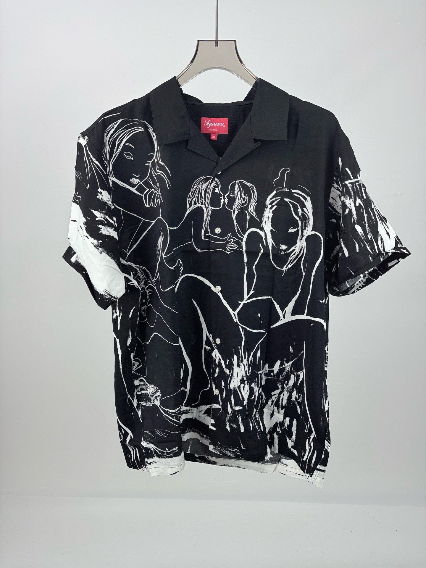 Supreme SUPREME x Rita Ackermann Graffiti Short Sleeve Shirt Size US XL / EU 56 / 4 - 1 Thumbnail