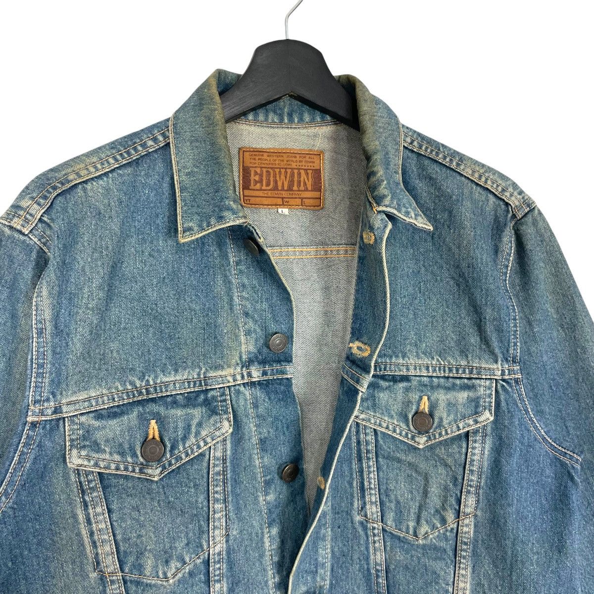 Edwin Vintage Edwin Denim Jacket Trukers Button Up Denim Jeans Size US S / EU 44-46 / 1 - 14 Thumbnail
