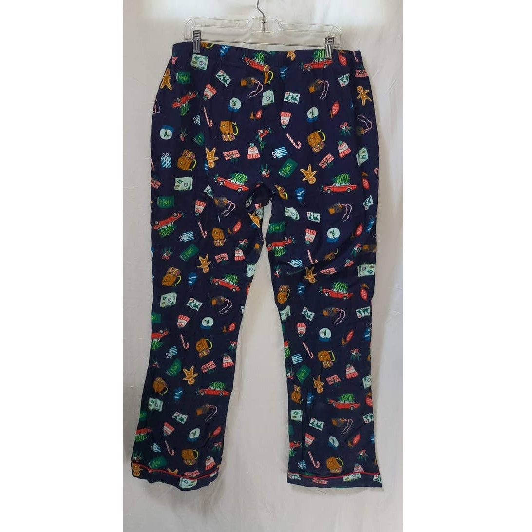 Old Navy Old Navy Blue Christmas Cotton Long Sleep Pants Size XL Size US 39 - 2 Thumbnail