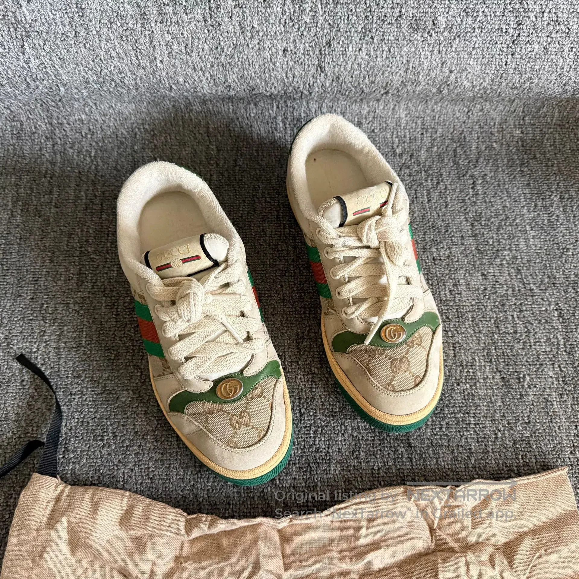 Gucci Gucci Green Tail Dirty Shoes Size 36. Size US 5 / IT 35 - 6 Thumbnail