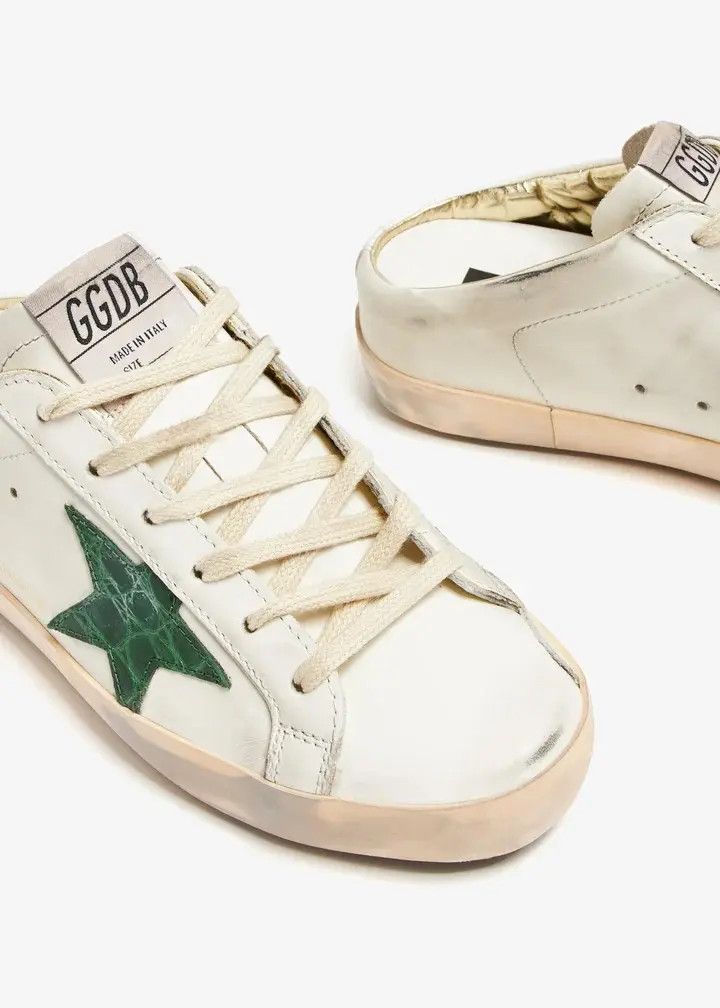 Golden Goose o1bcso1str0725 Super-Star Sabot Sneakers in White Size US 9 / IT 39 - 4 Thumbnail
