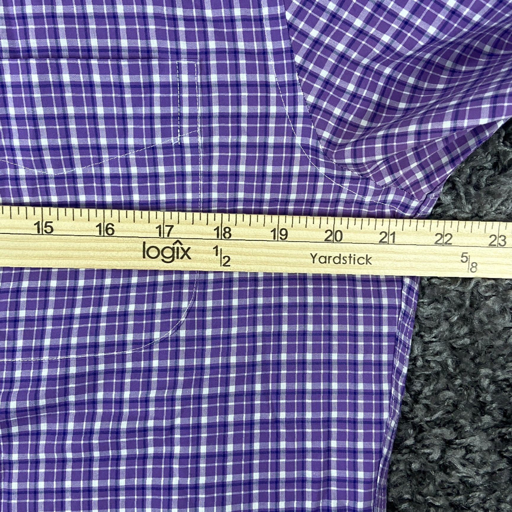 Ralph Lauren VINTAGE Lauren Ralph Lauren Plaid Button-Up Shirt Adult 15.5 Purple Slim Fit Mens Size US M / EU 48-50 / 2 - 7 Thumbnail